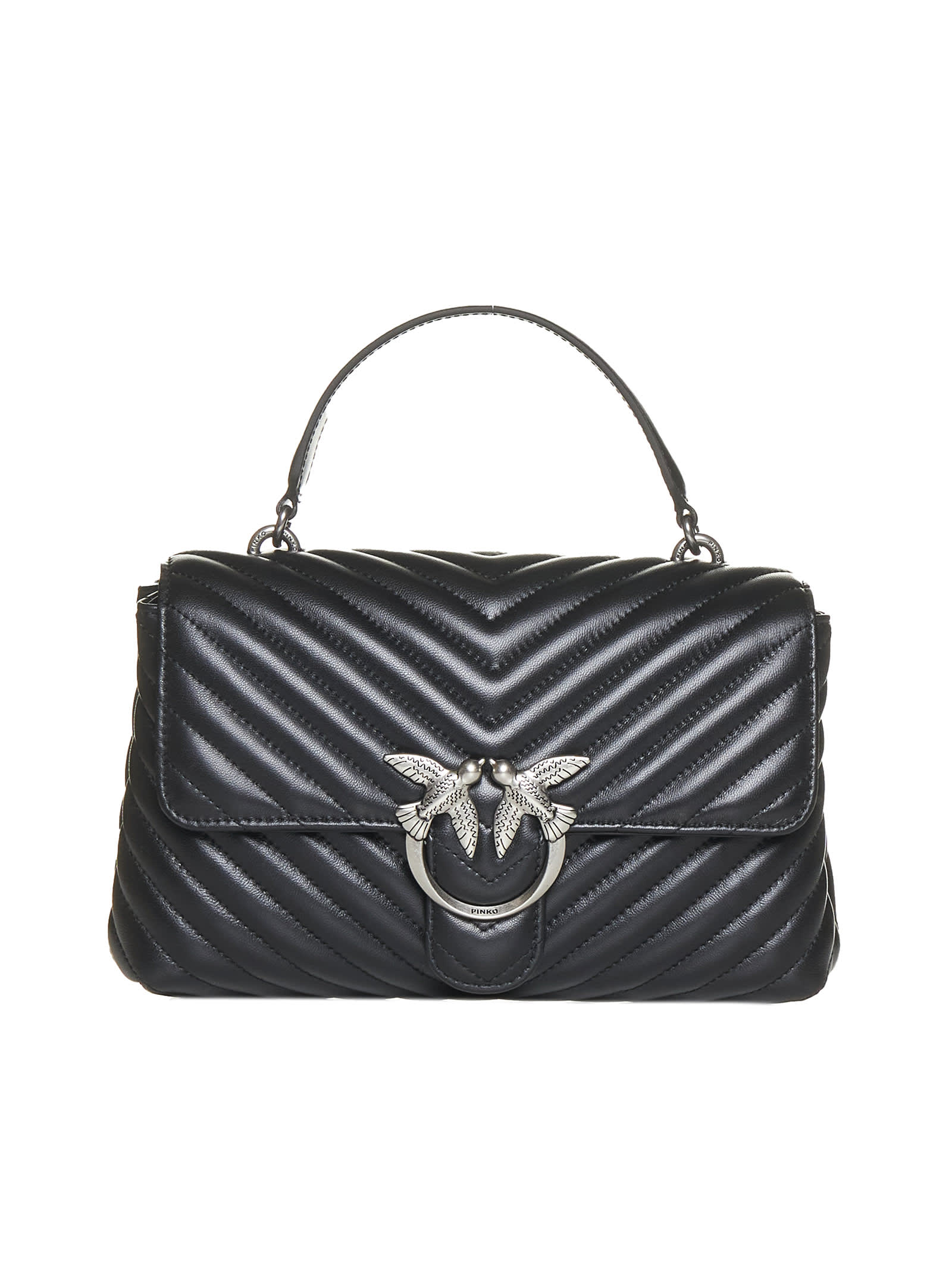 トートバッグ PINKO 'Love Lady Puff Classic' Hand Bag (100043A0GK Z99O) Classic Lady Love Bag Puff Chevron PINKO → Shop Online