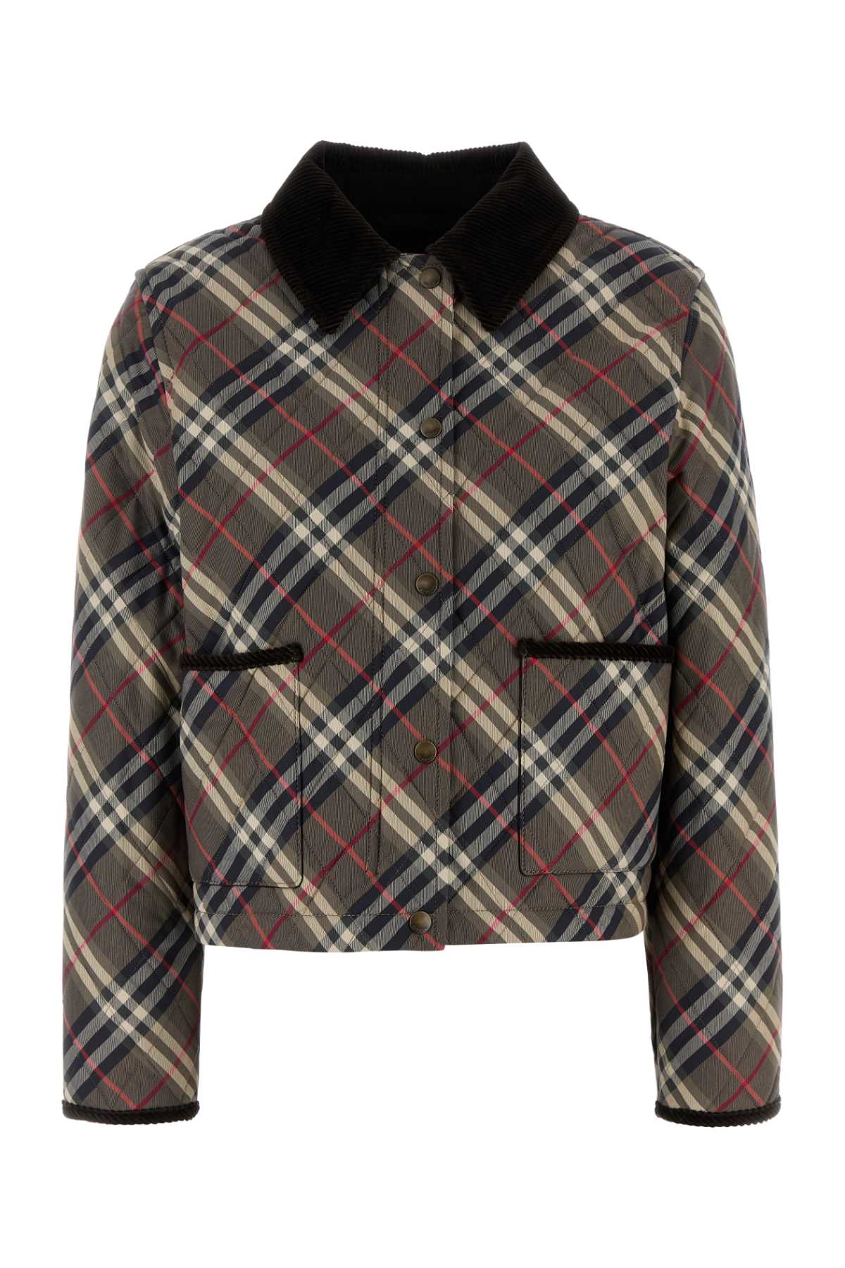 ブルゾン Burberry FW25 Embroidered cotton jacket (8110384 C3170) Burberry Embroidered Cotton Jacket | italist