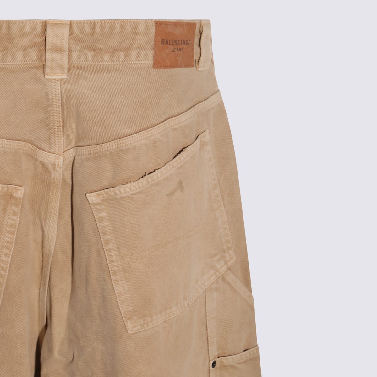 Balenciaga Beige Cotton Pants | italist