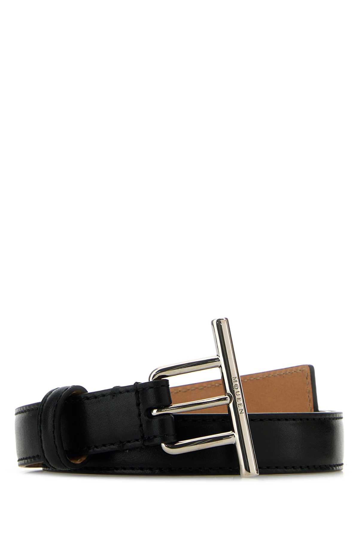 Alexander McQueen Black Leather Belt | italist Alexander McQueen Black Leather Belt | italist