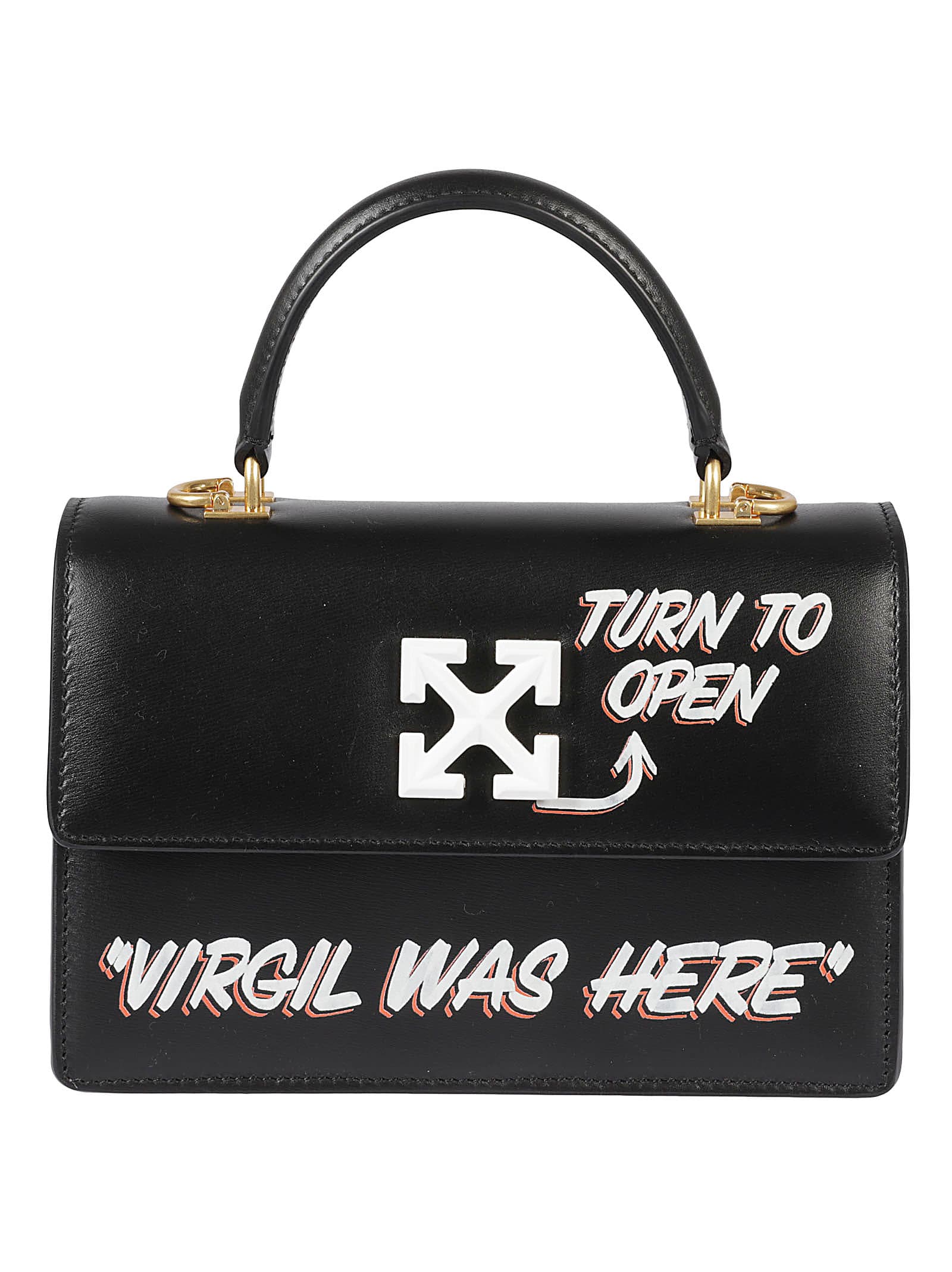 OFF-WHITE, Jitney 1.4 Leather Shoulder Bag - Cash Inside