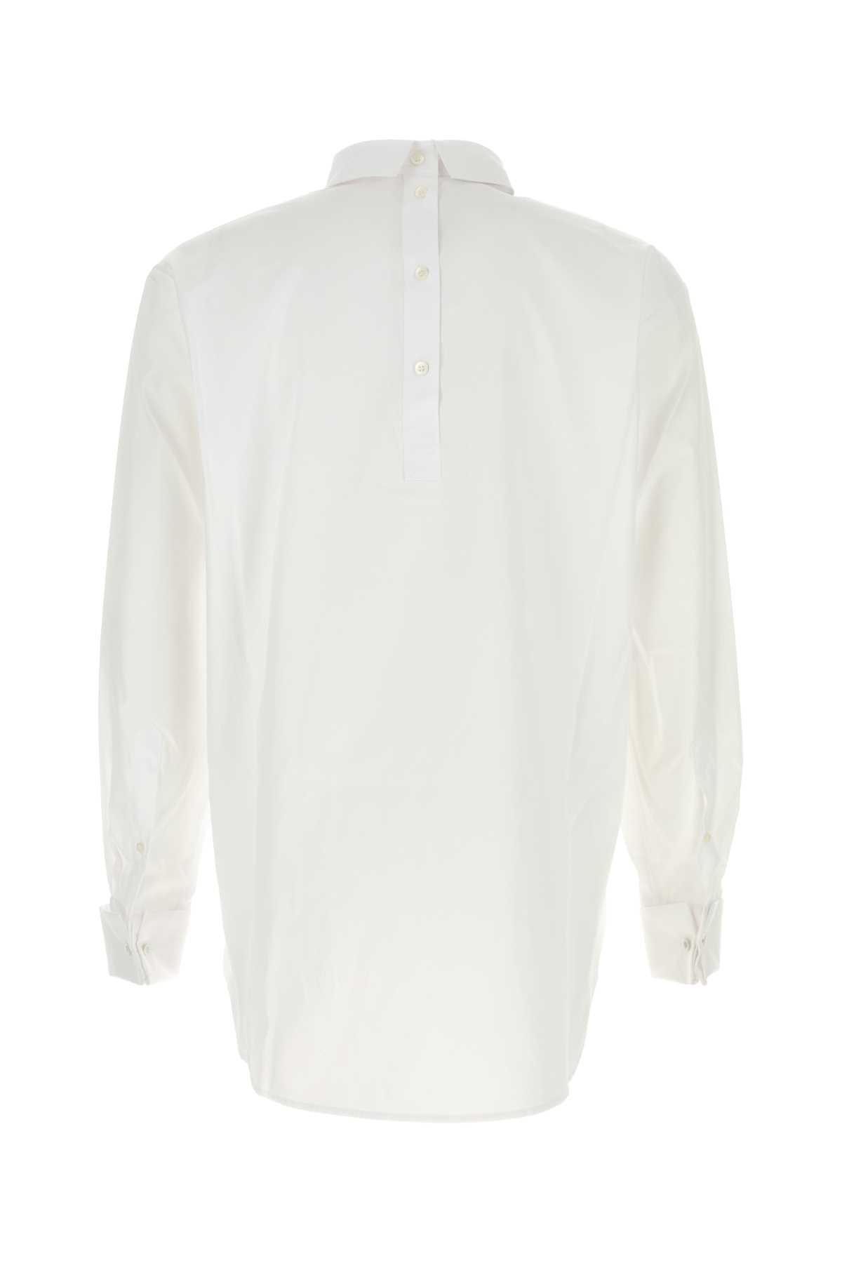 シャツ DRIES VAN NOTEN WHITE POPLIN CORSINO SHIRT Dries Van Noten White Poplin Corsino Shirt | italist, ALWAYS