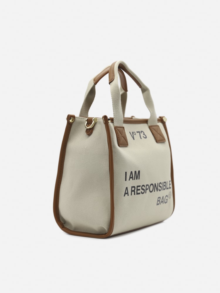 V73 Responsibility Tote Bag In Canvas | italist