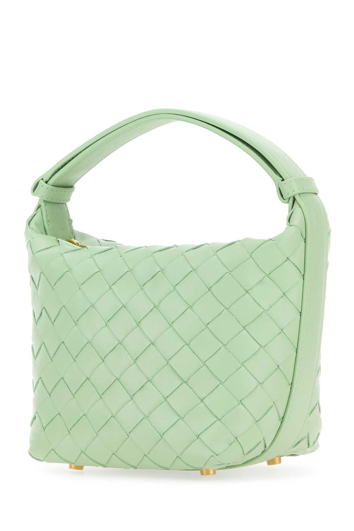 Bottega Veneta Mint Green Leather Micro Candy Wallace