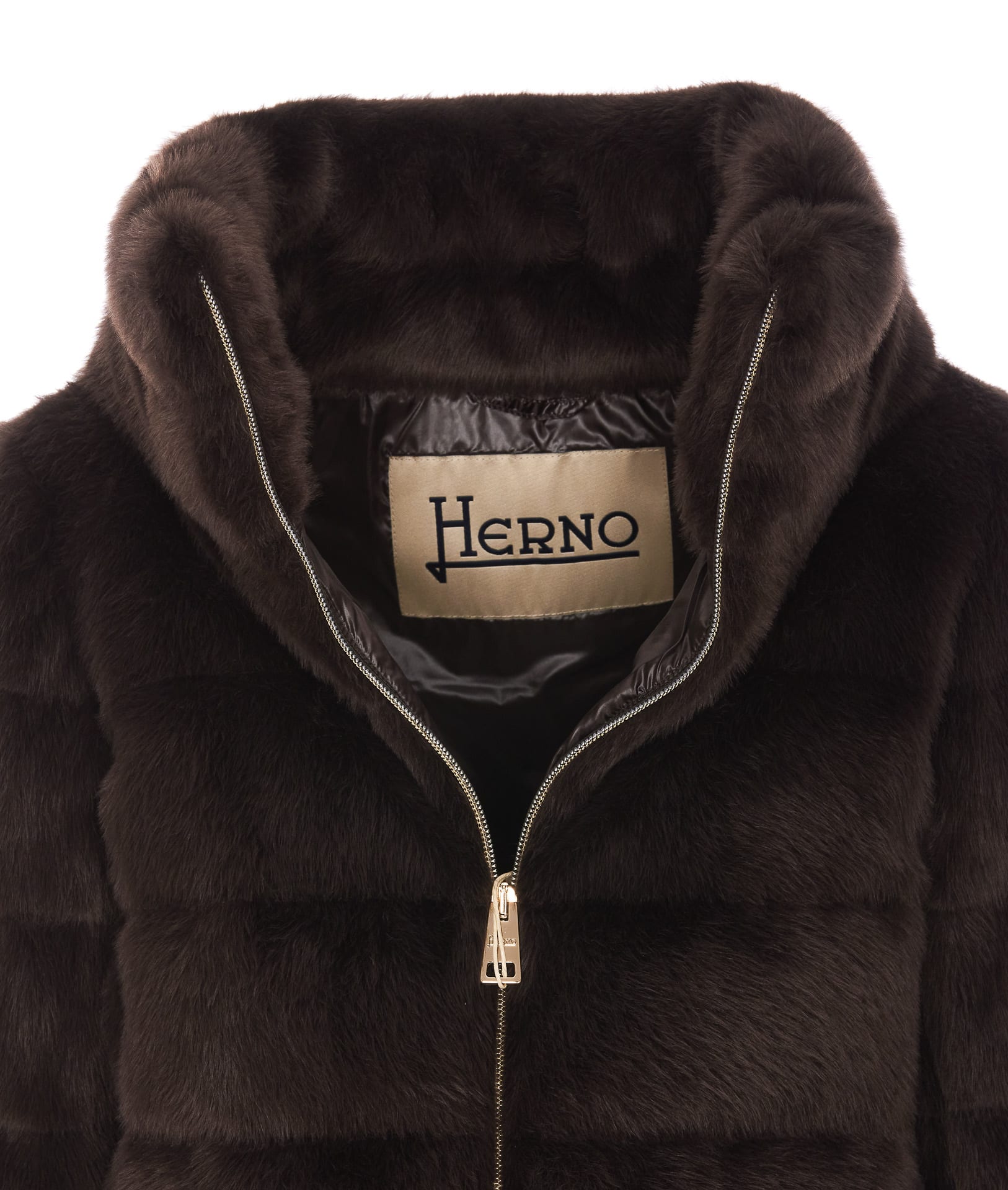 Herno Faux Fur Down Jacket | italist