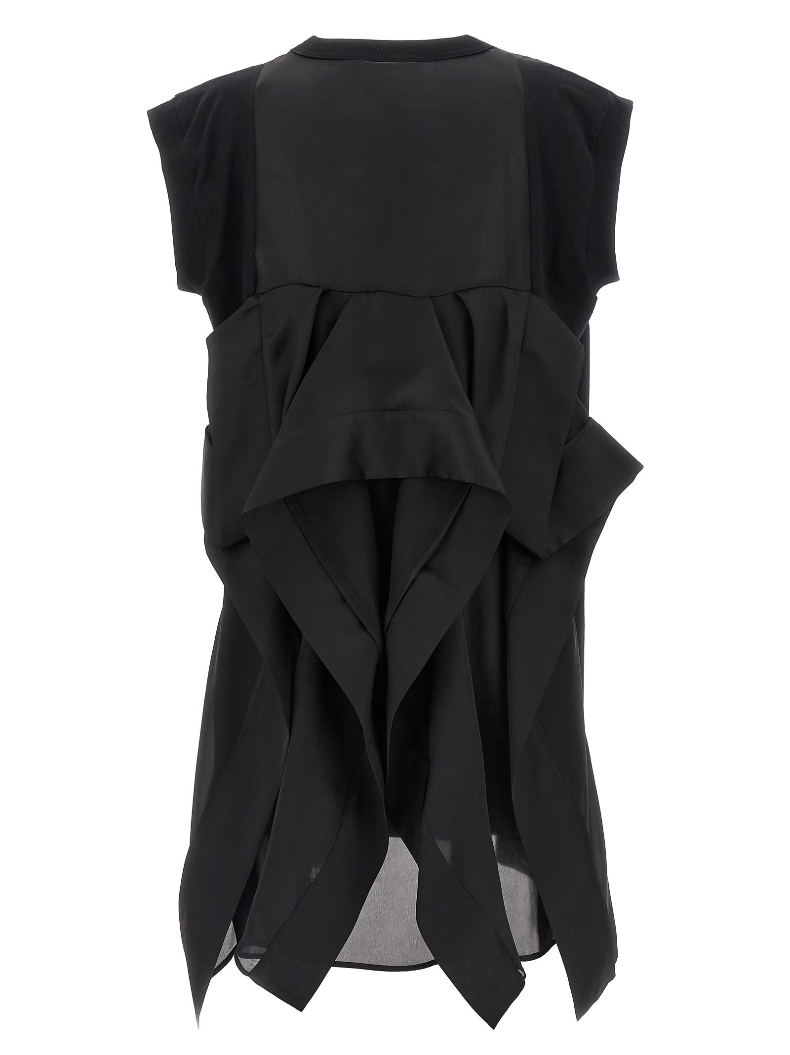ワンピース sacai SS25 Flounce dress (2507914 001) Sacai Flounce Dress | italist
