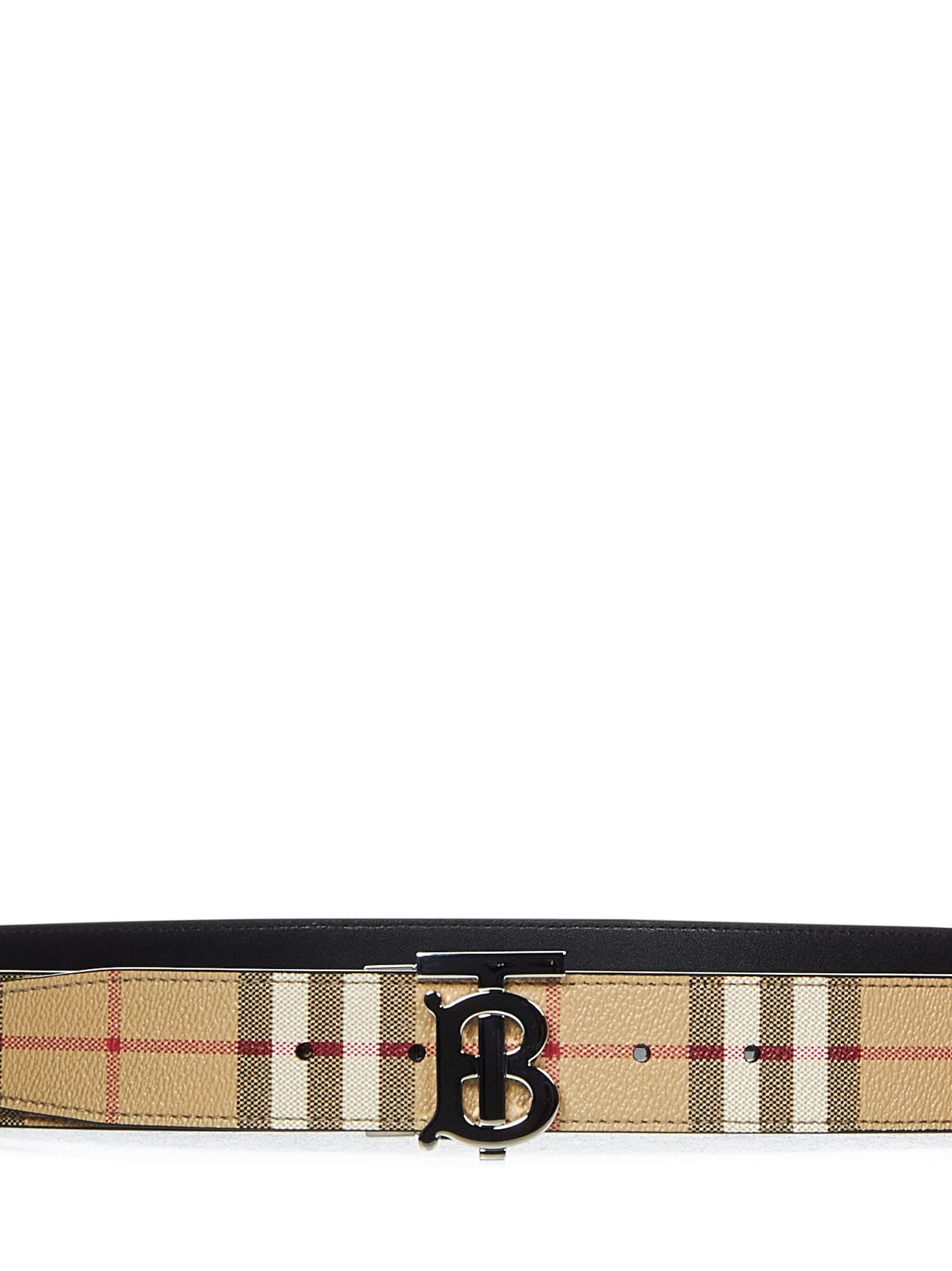 【送料&関税込】Burberry Tb Belt Reversible Leather TB Belt in Black/tan - Men | Burberry