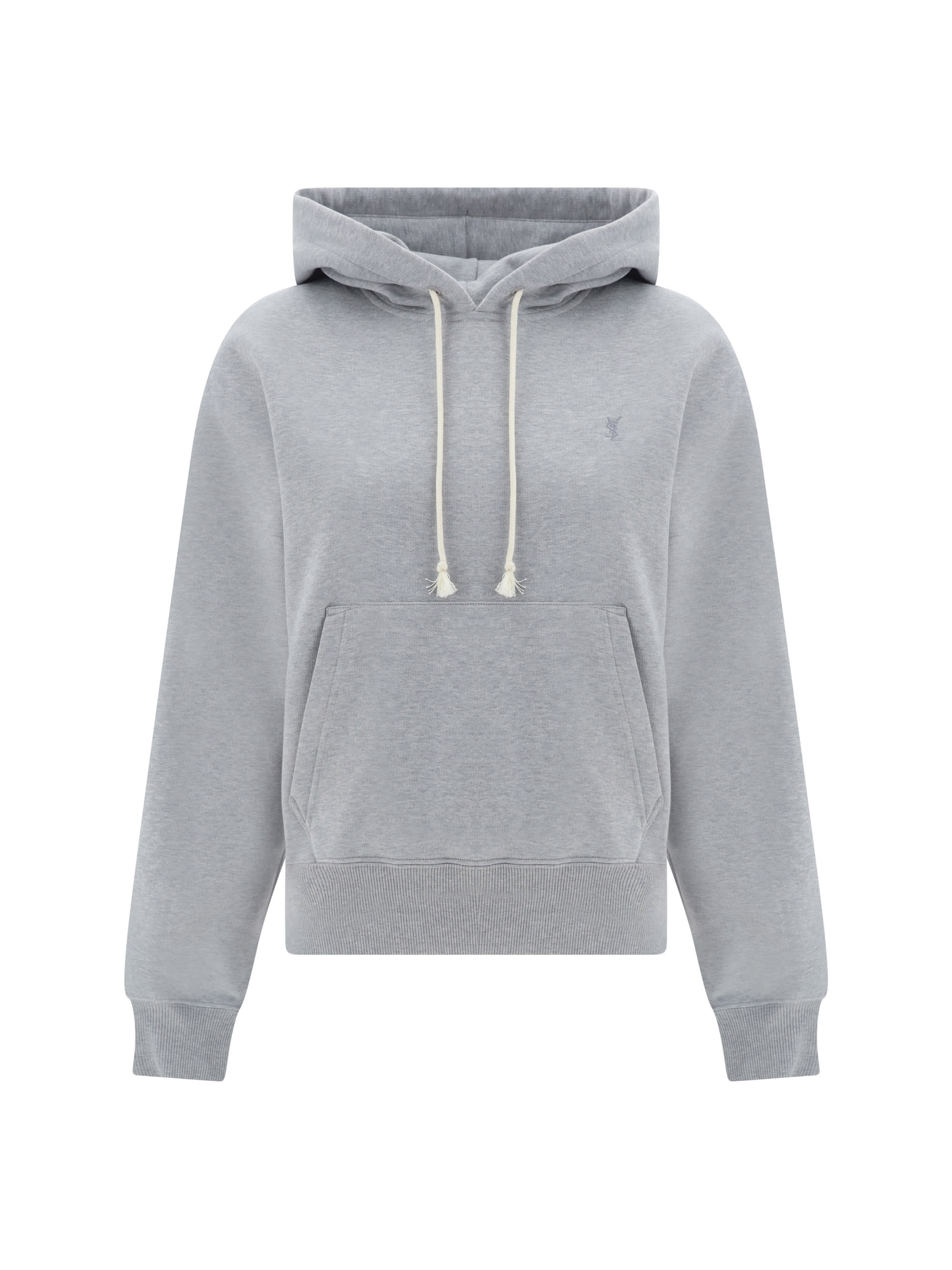 【Saint Laurent】Logo signature cropped hoodie / 677259YB2PG Saint Laurent】Logo signature cropped hoodie / 677259YB2PG