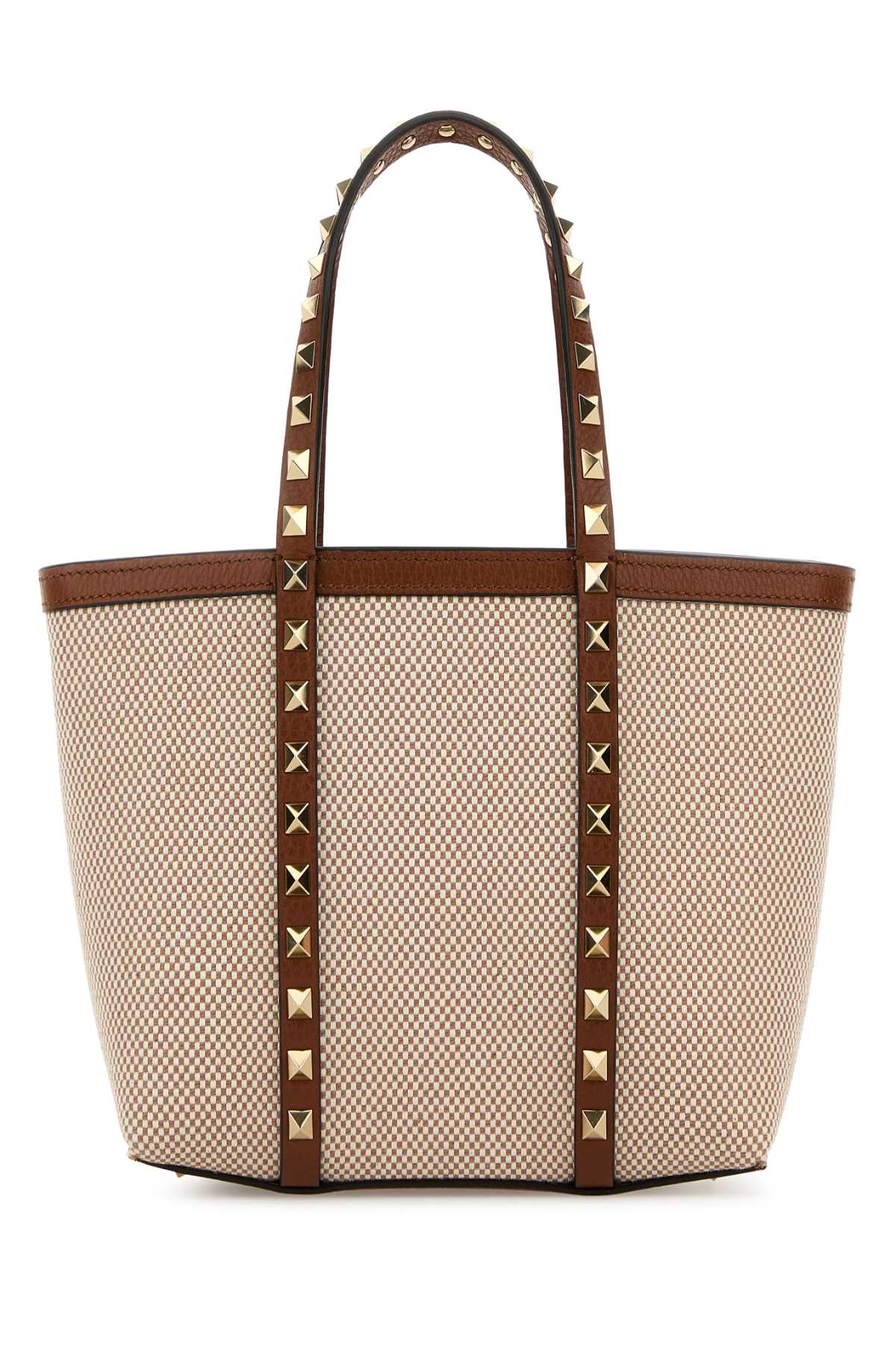 ハンドバッグ Valentino Garavani Two-Tone Canvas Medium Rockstud Handbag Valentino Garavani Two-tone Canvas Medium Rockstud Handbag