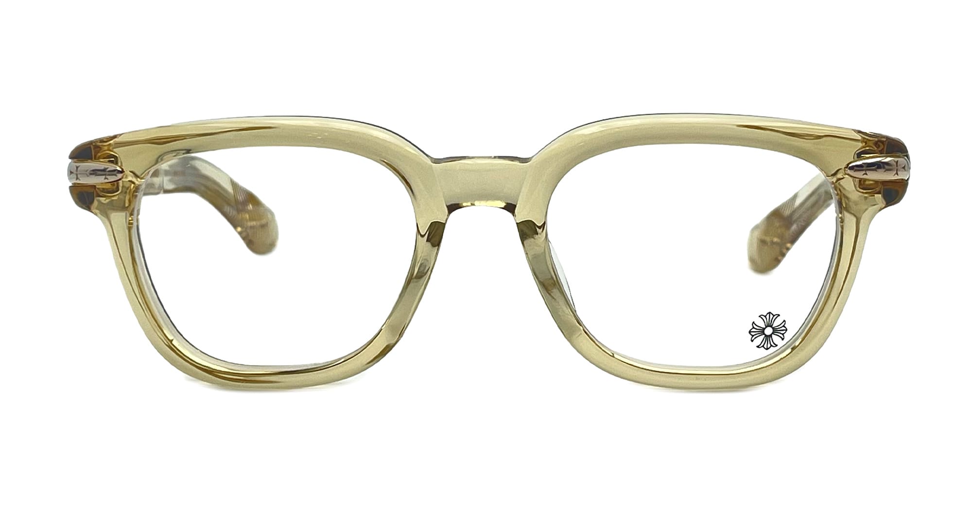 小物 CHROME HEARTS INJECTED Chrome Hearts Sunglasses Frame Only Injected T-K Brown