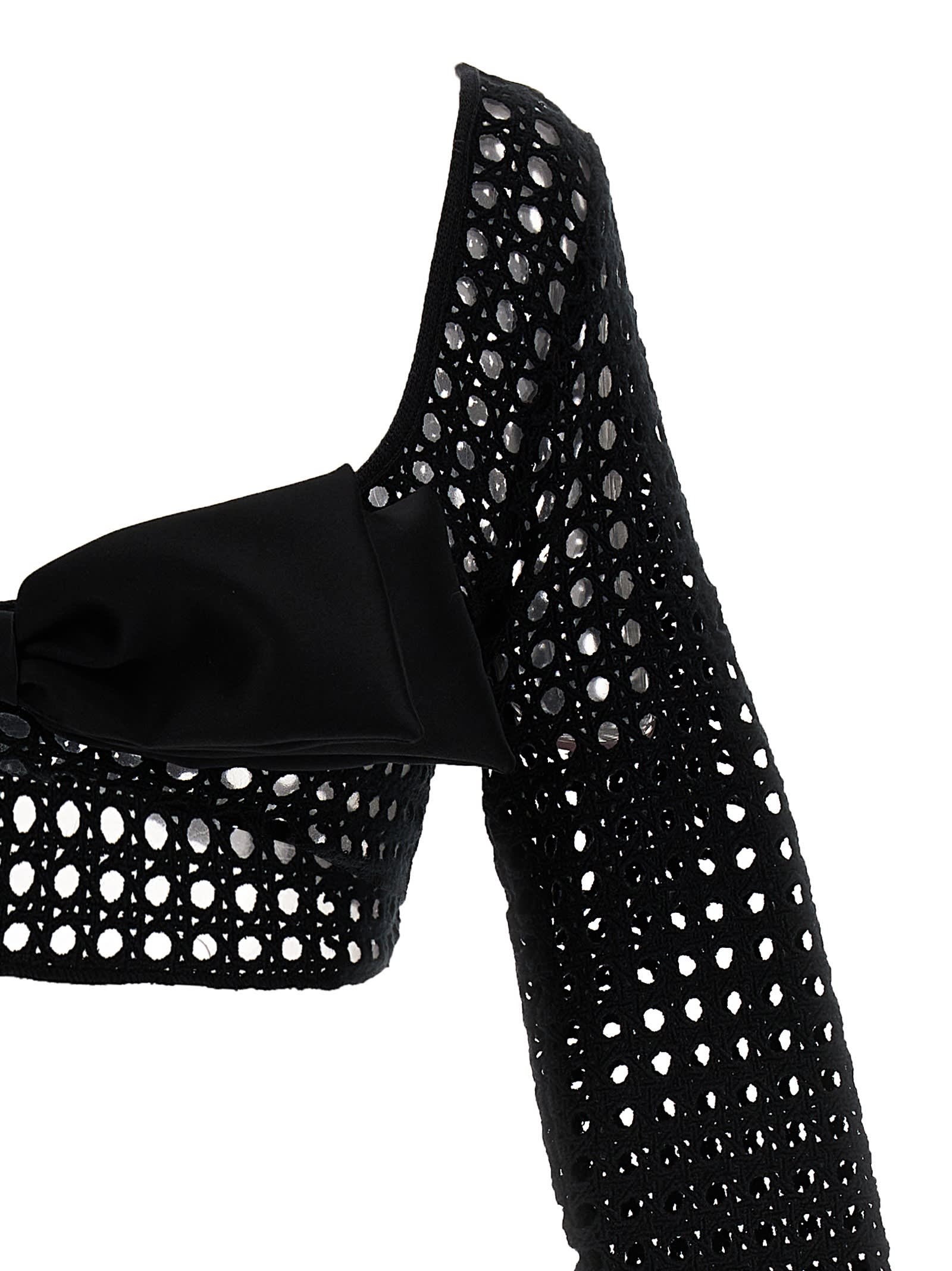 Tシャツ・カットソー Giambattista Valli Cropped macrame bow top Giambattista valli Cropped macramé bow top available on
