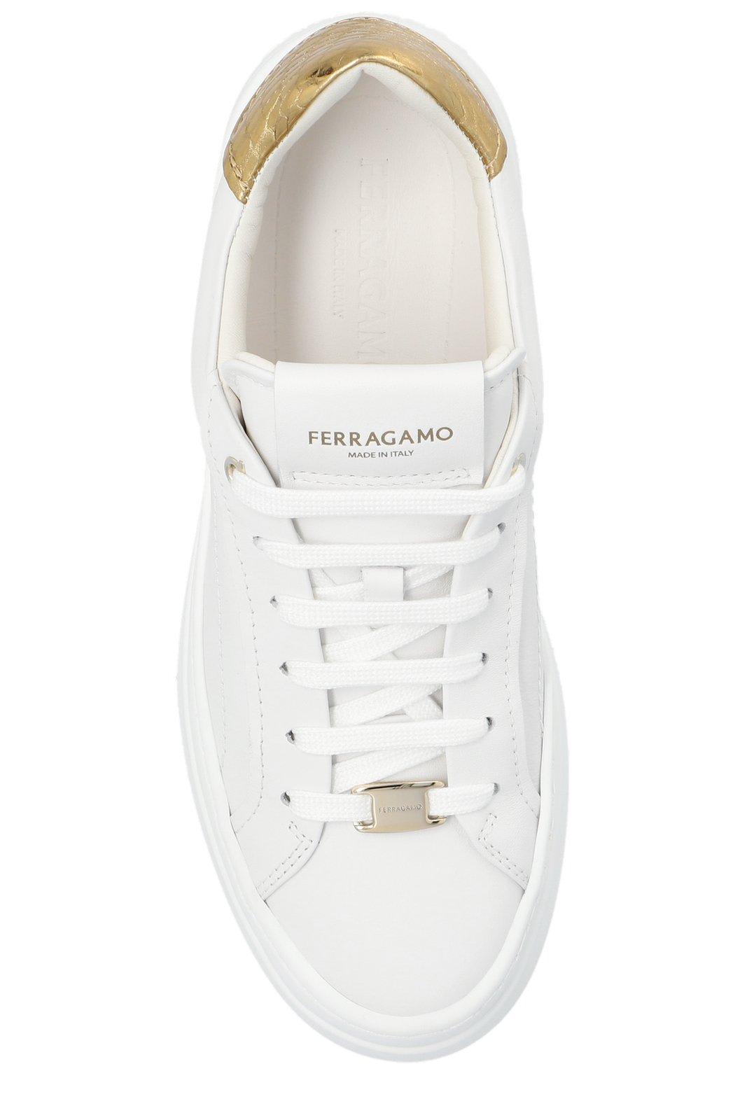 【送料&関税込】Ferragamo Lace-up Wedge Sneakers Ferragamo Lace-up Wedge Sneakers | italist