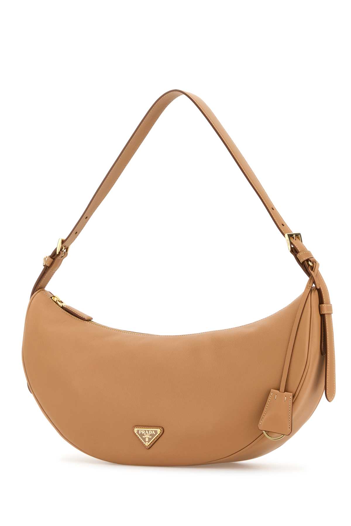 【関税&送料込】Prada Peach Leather Large Prada Demi-Lune Cr Peach Leather Large Prada Demi-lune Crossbody Bag | italist