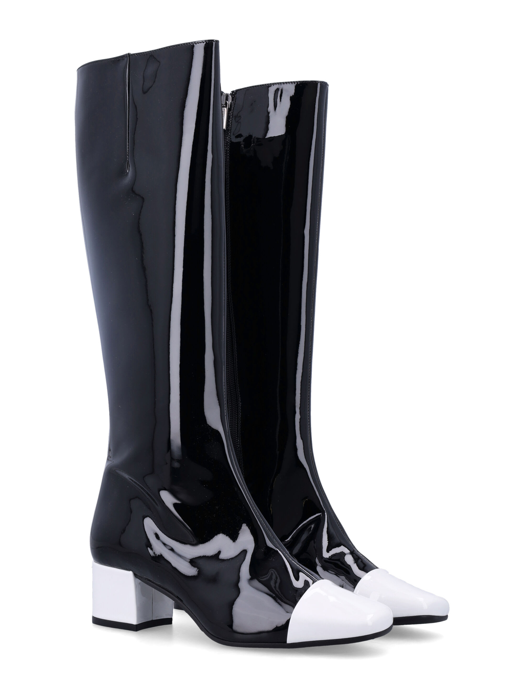靴 Carel Paris Malaga black patent Boots Malaga - Black leather and patent leather boots | Carel Paris