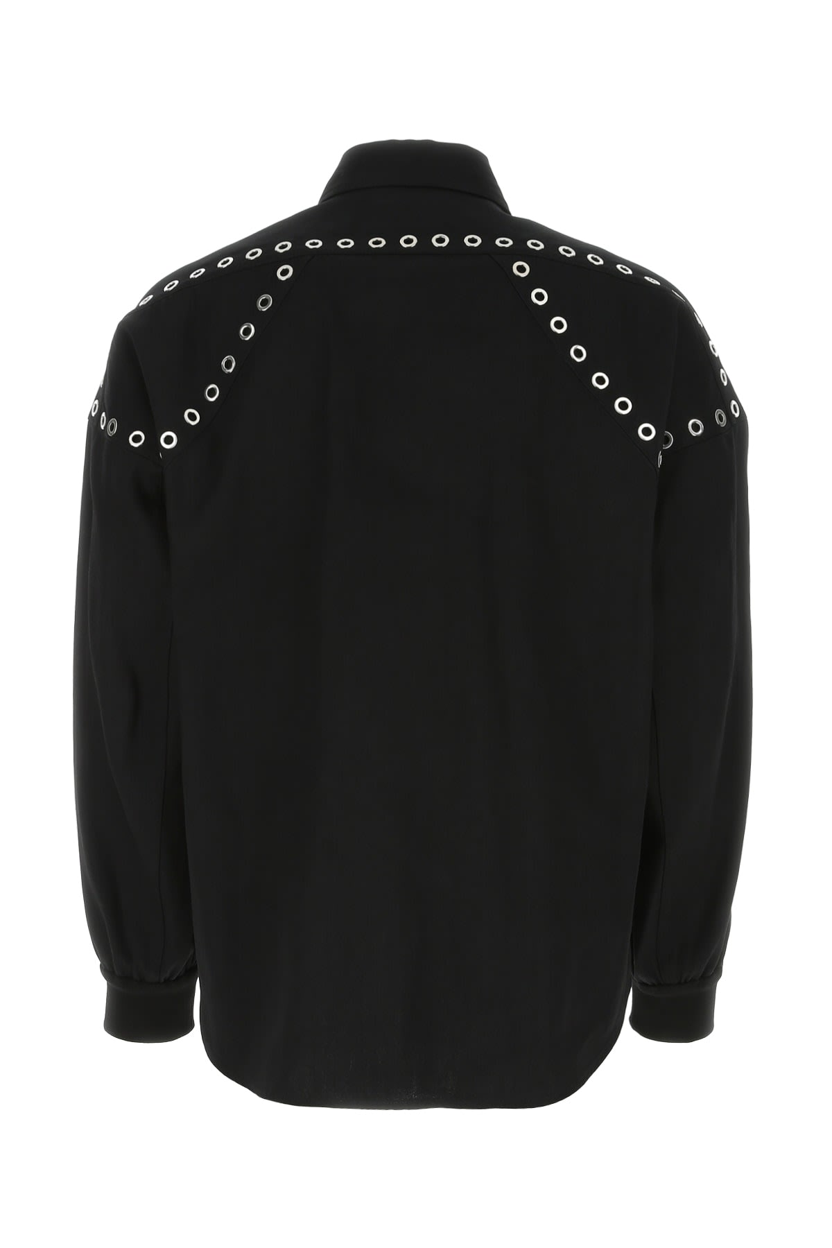 ALEXANDER MCQUEEN ブラックフリルシャツ 38 ALEXANDER MCQUEEN ブラックフリルシャツ 38