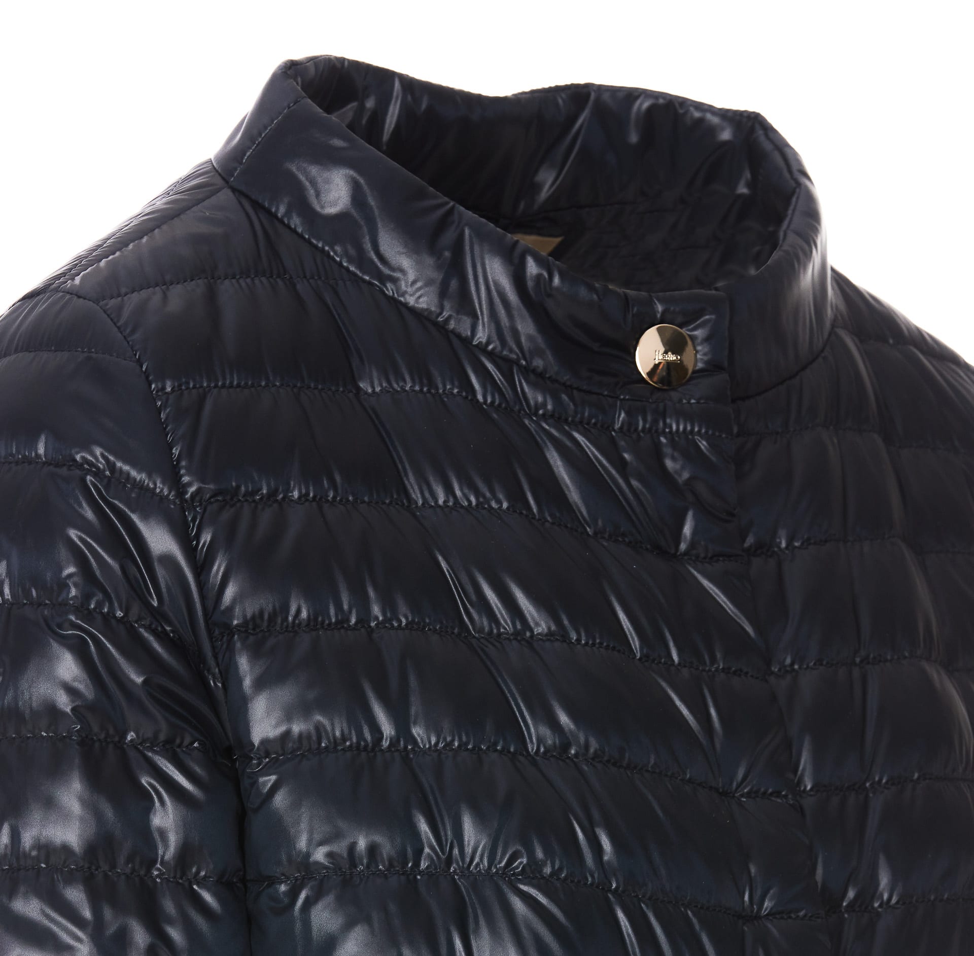 【関税＆送料込み】Herno Rossella Techno-Nylon Down Jacket HERNO】ROSSELLA 七分袖 ダウンジャケット (HERNO/ダウン