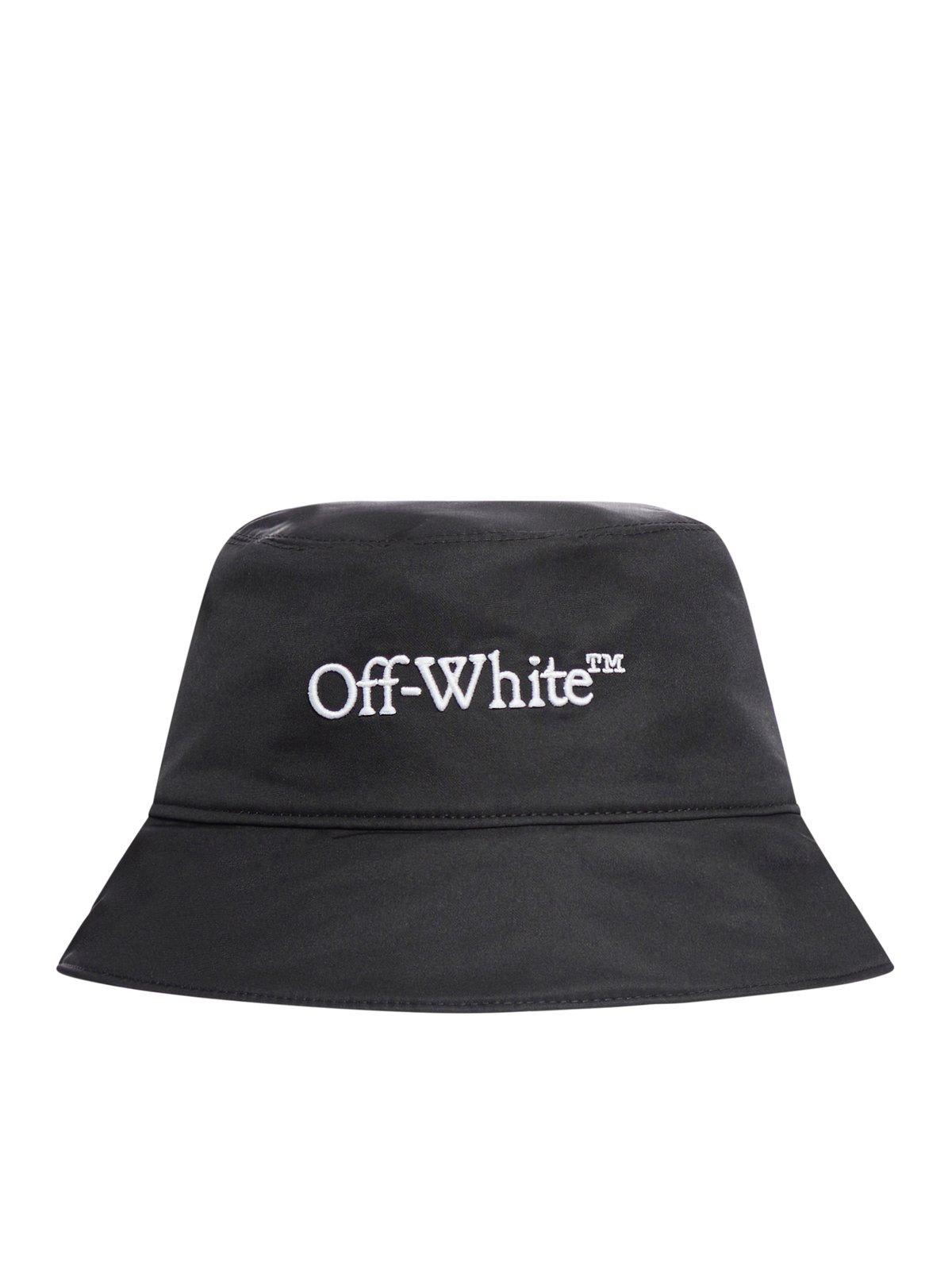 Off-White Logo Embroidered Bucket Hat | italist