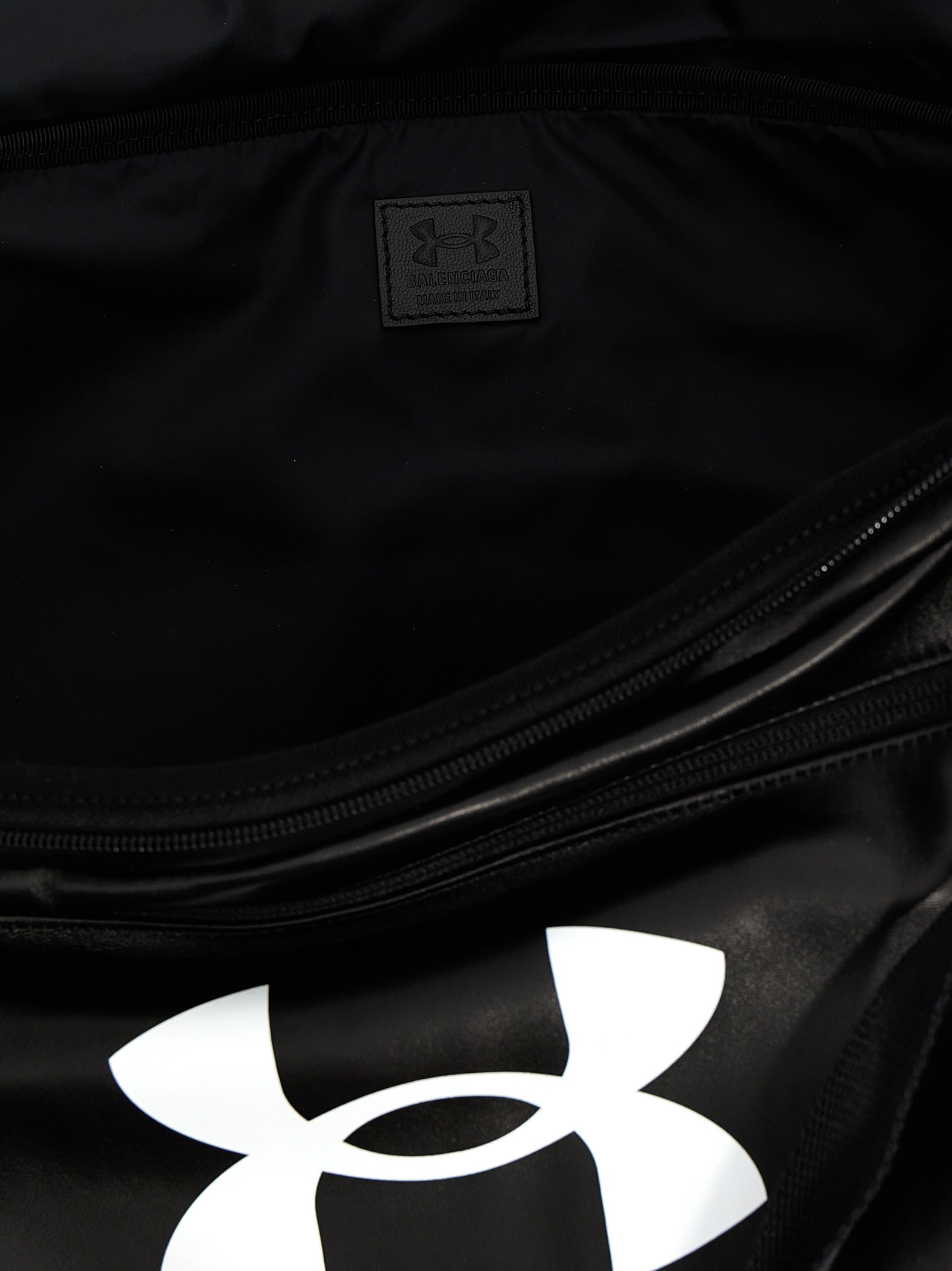 BALENCIAGA Duffel bag x Under Armour【関税・送料込】 Buy Balenciaga Black x Under Armour Gym Bag in Leather For