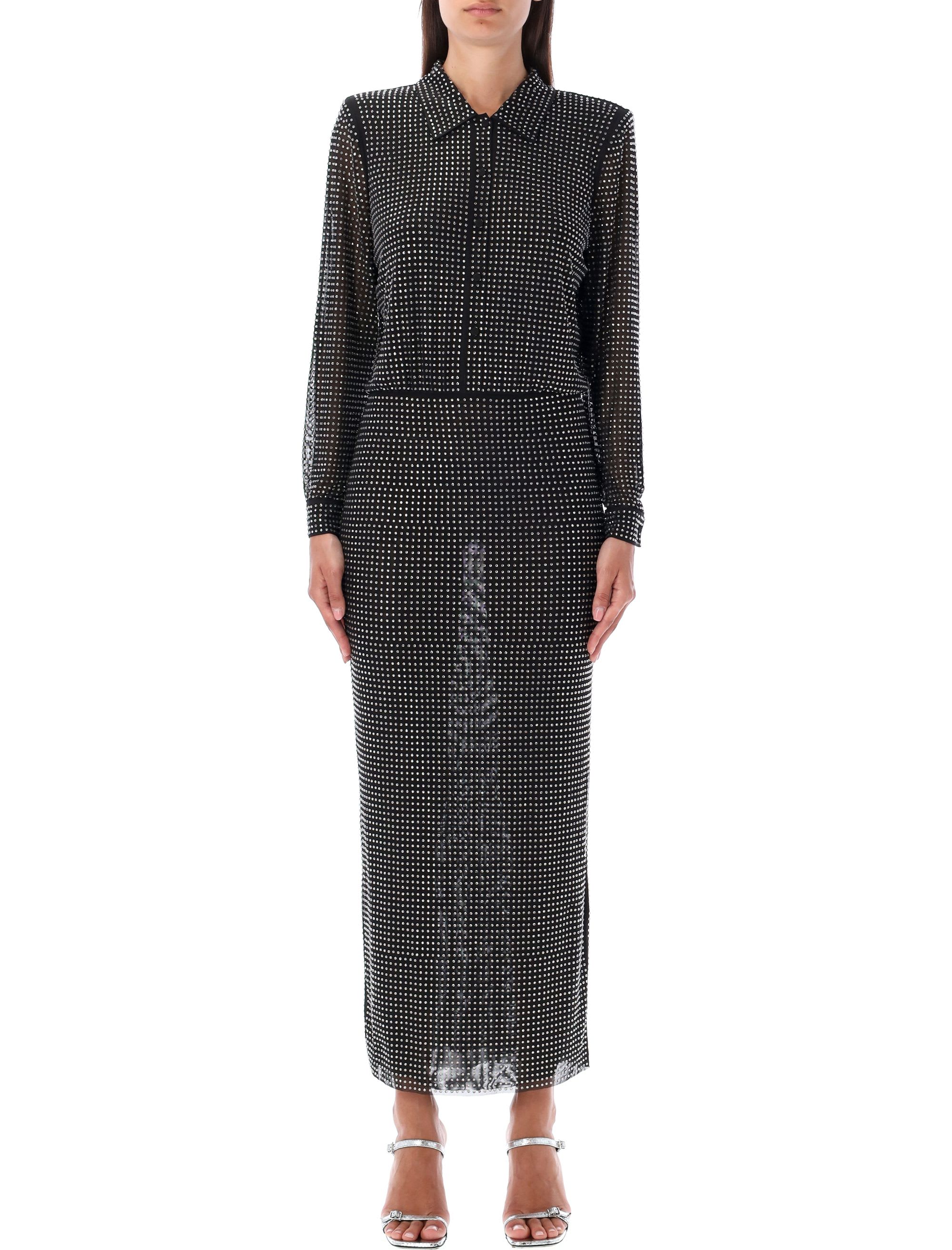 SELF PORTRAIT ハルトミティトレス SS24176MBM BLACK SELF-PORTRAIT: Dress woman - Black | Self-Portrait dress