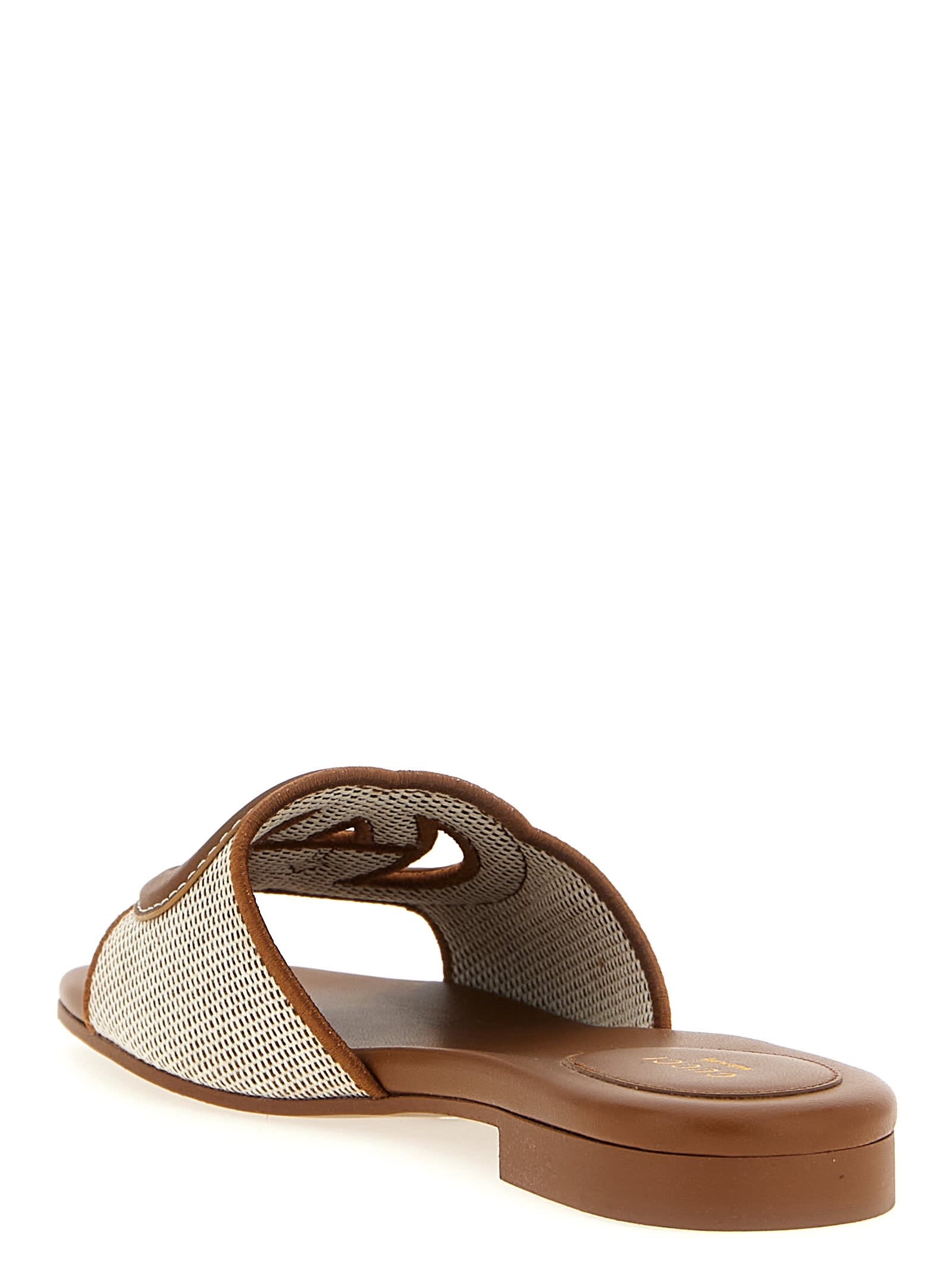 【GUCCI】 'Incrocio GG' sandals ブラウン Gucci 'incrocio Gg' Sandals | italist