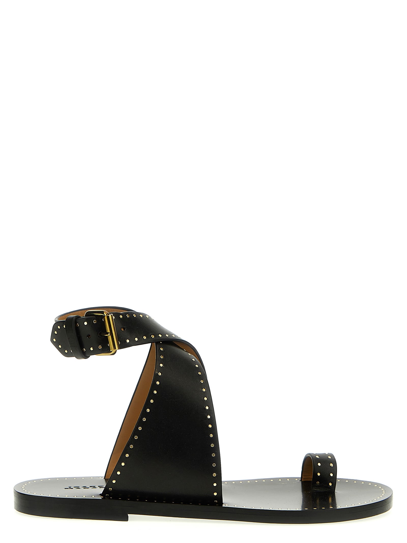 ISABEL MARANT★W'S JOHEL S/S T - TS0004FA A1N10E 01BK 114342 Isabel Marant Jools Leather Sandals | italist