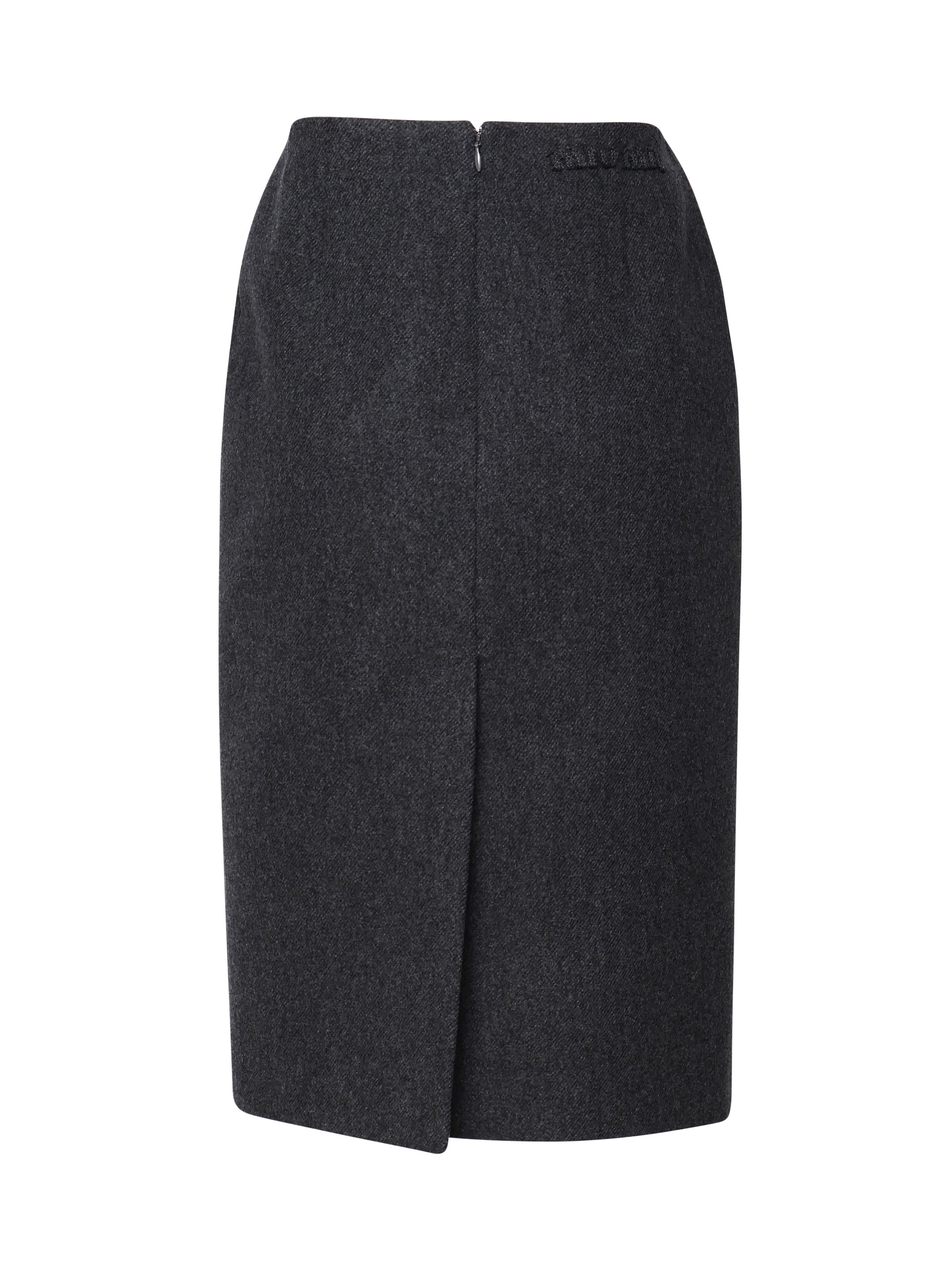 【送料&関税込】Miu Miu Longuette Skirt In Virgin Wool Miu Miu Longuette Skirt In Virgin Wool In Grey | ModeSens