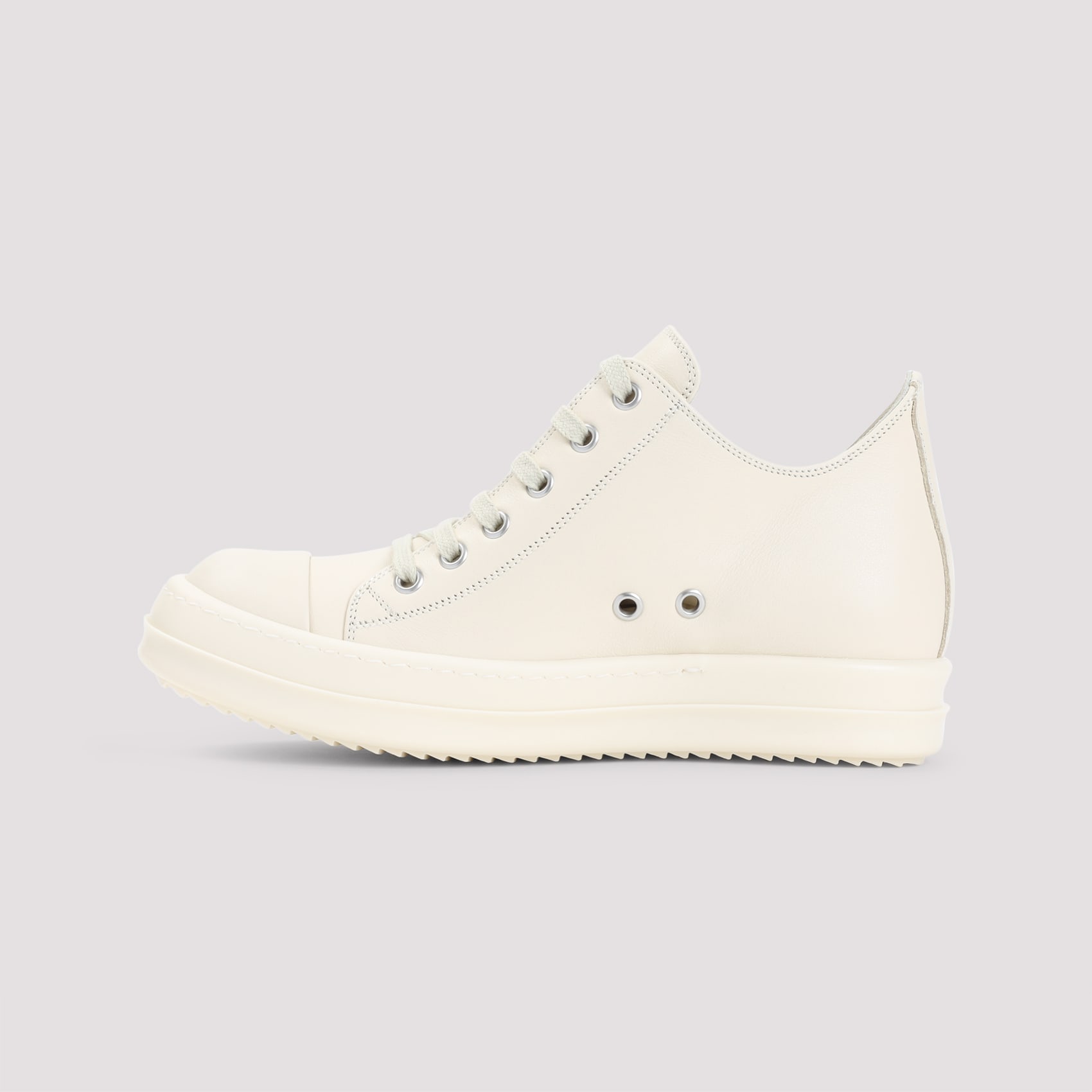★RICK OWENS★ ホワイト レザースニーカー 関税送料込* Rick Owens Low Sneakers | italist