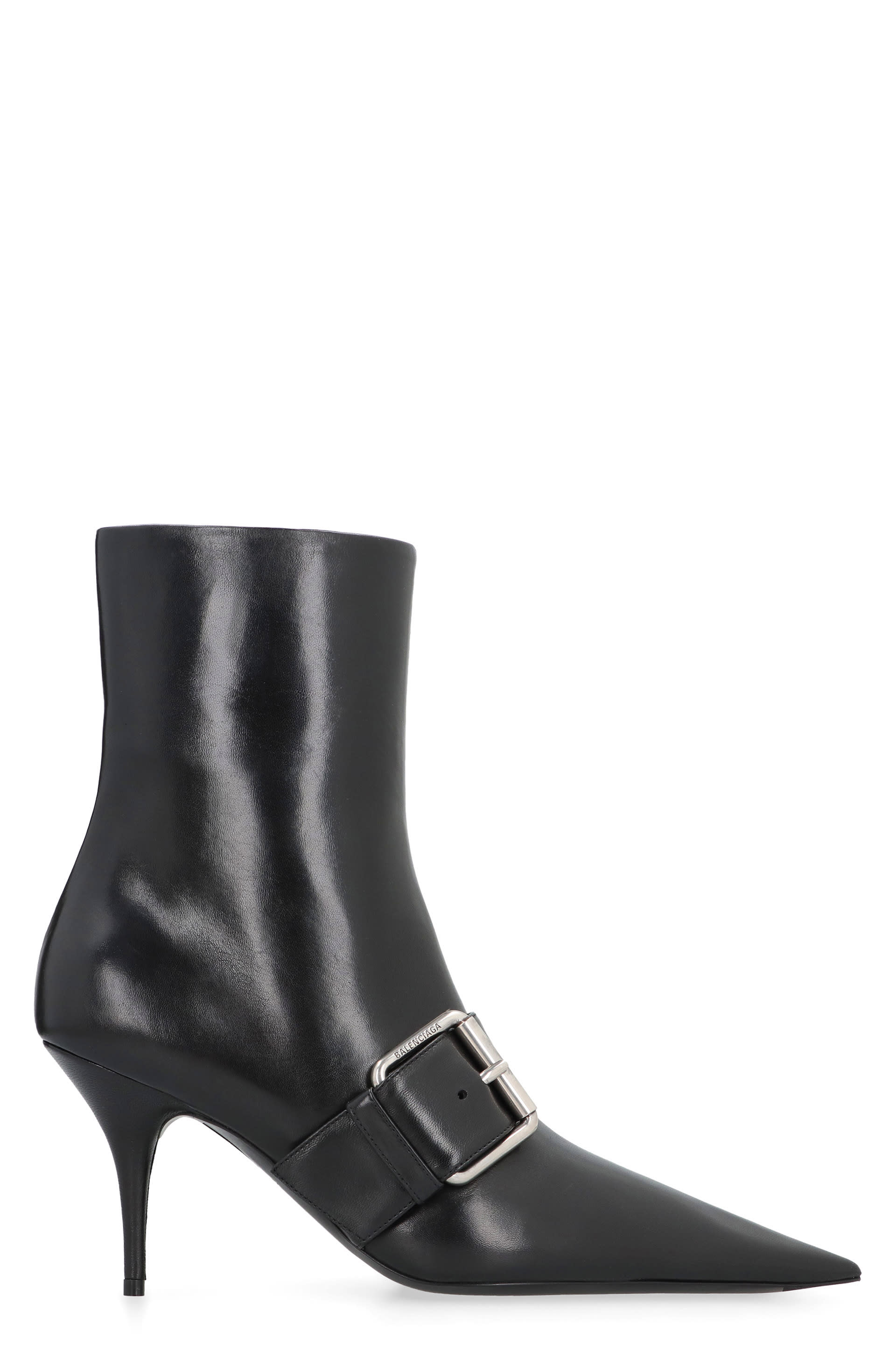 【関税＆送料込み】Balenciaga \"Knife 80\" Ankle Boots Knife 80 leather ankle boots in black - Balenciaga | Mytheresa