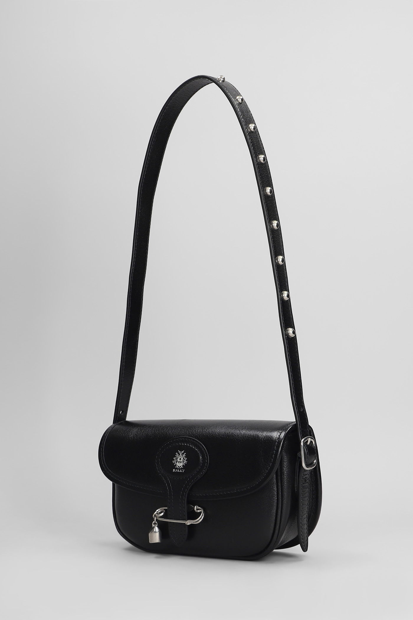 ショルダーバッグ・ポシェット Bally Beckett Shoulder Bag In Shiny Leather BALLY Beckett webbing-trimmed glossed-leather shoulder bag