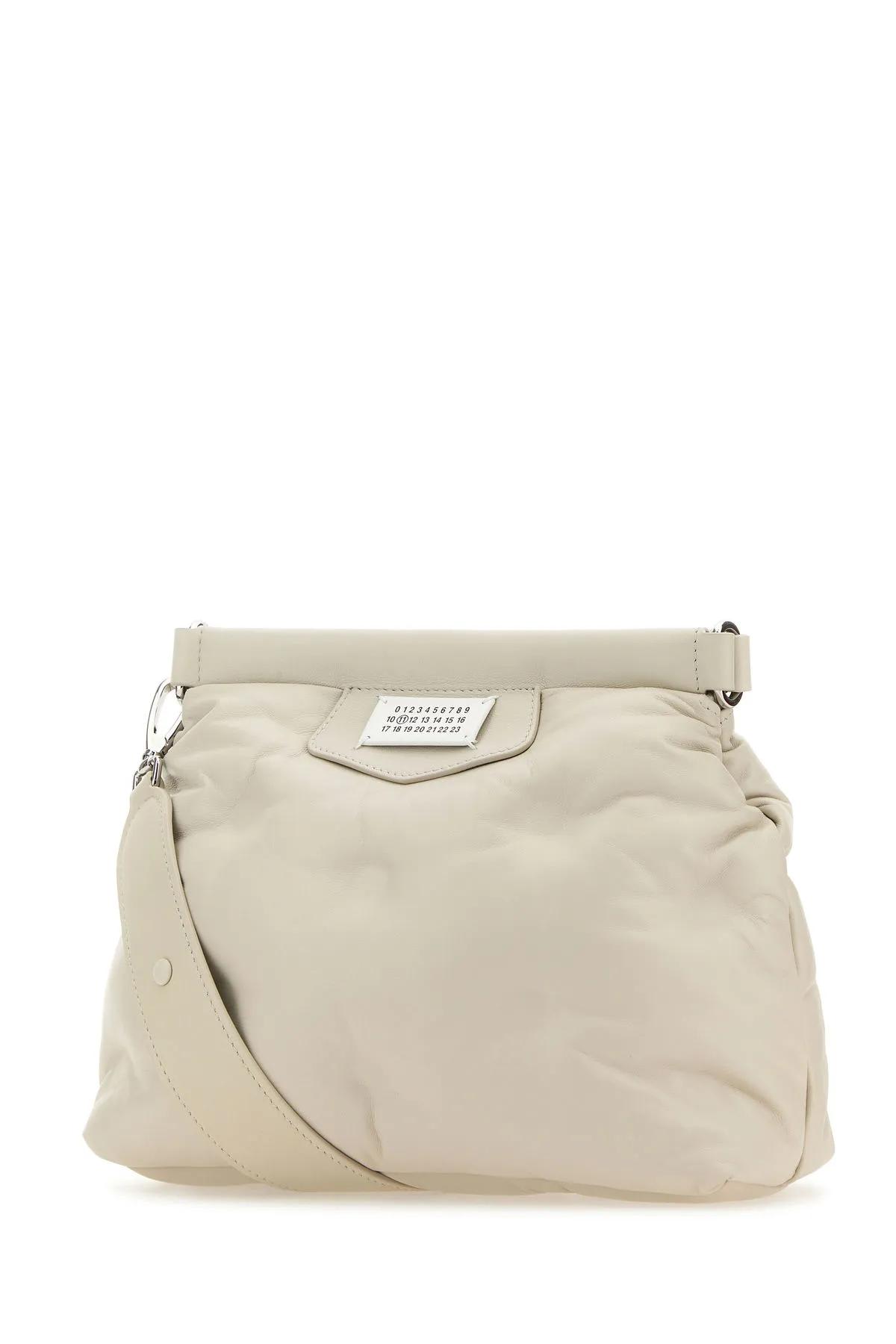 ショルダーバッグ・ポシェット Maison Margiela Chalk Nappa Leather Small Glam Slam Flap Cro Maison Margiela Chalk Nappa Leather Small Glam Slam