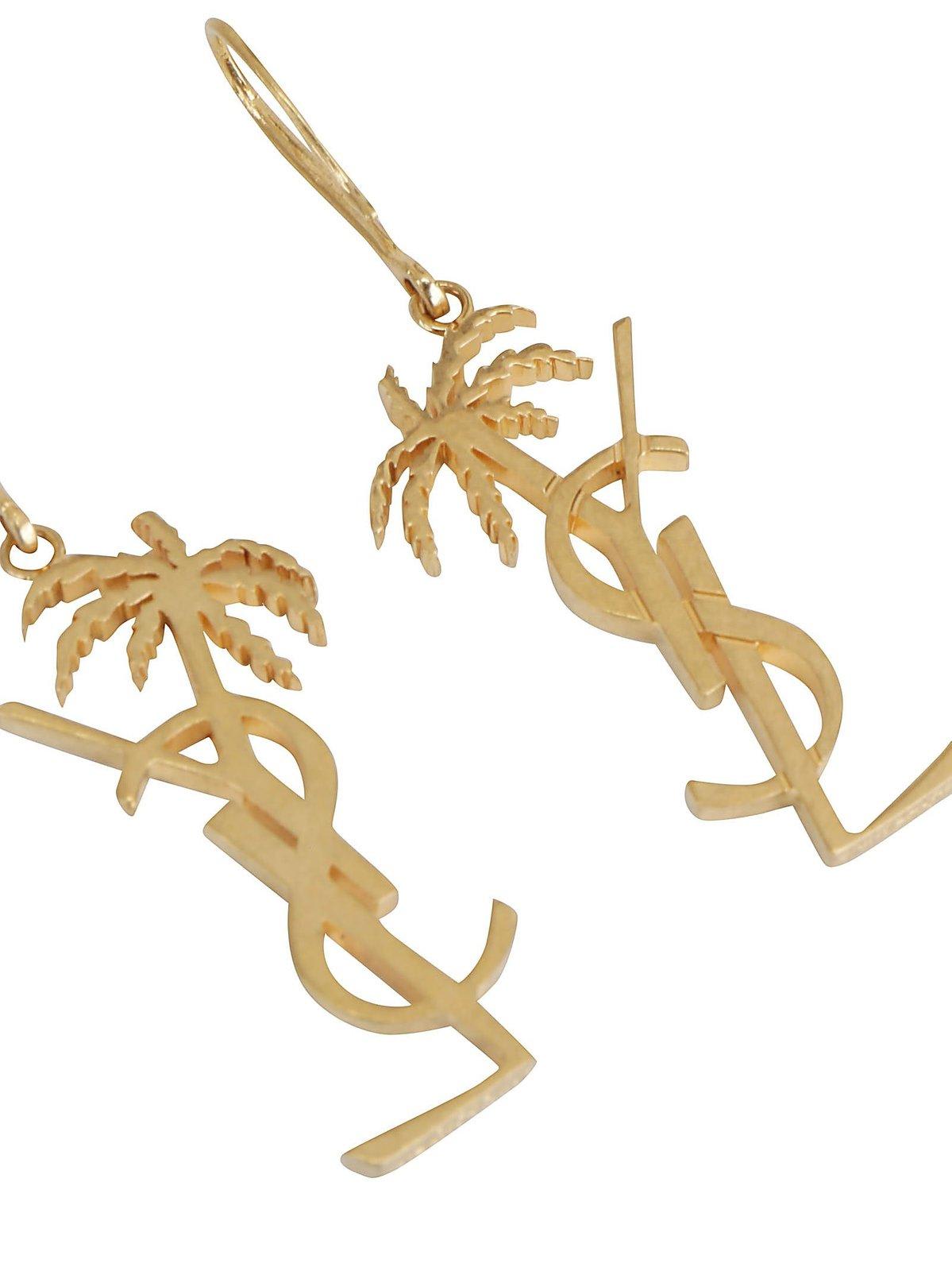 Ysl palm store tree earrings