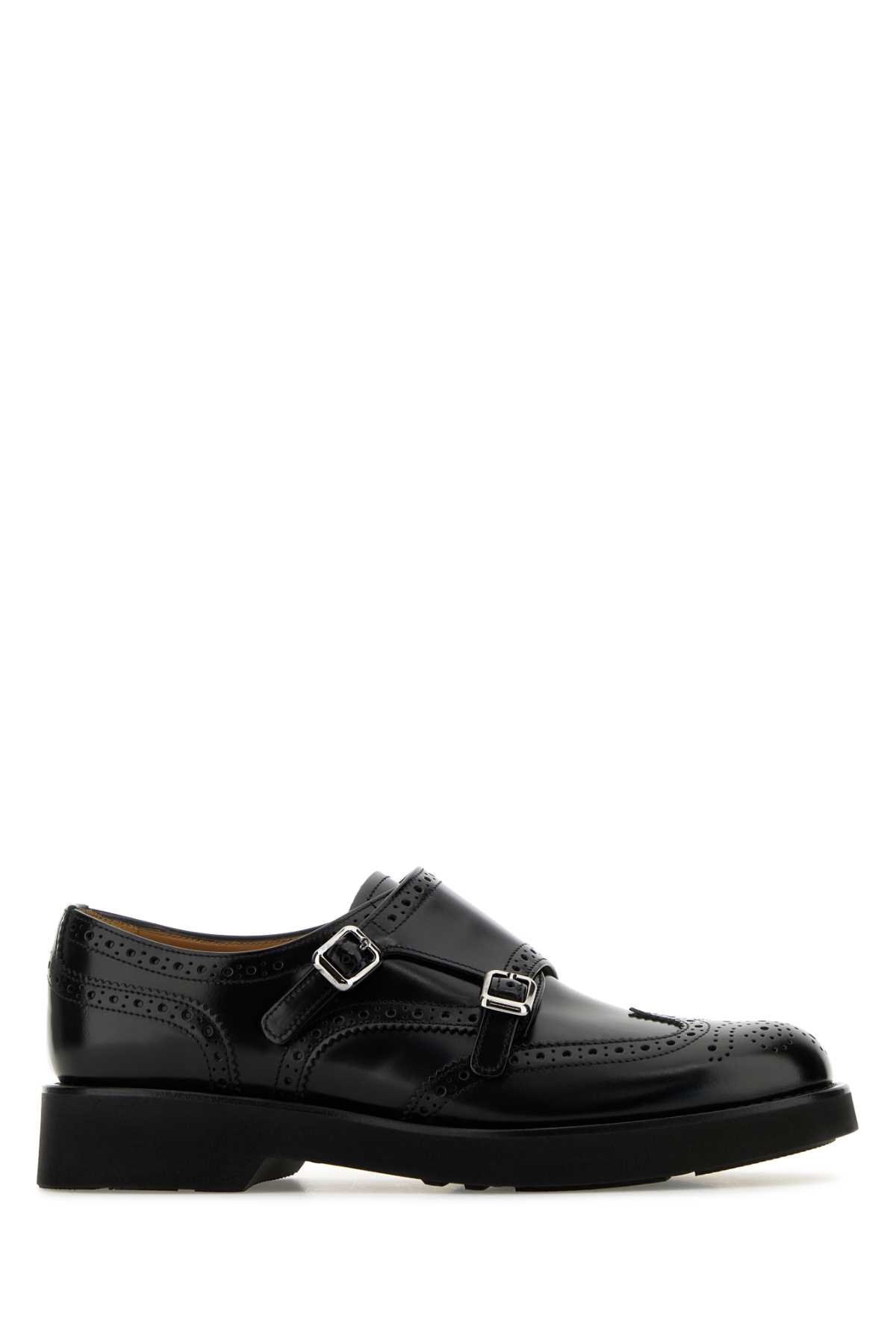 【関税&送料込】Church'S Church S Lana R Monk Strap Shoes In Church's Black Leather Lana L Monk Strap Shoes | italist