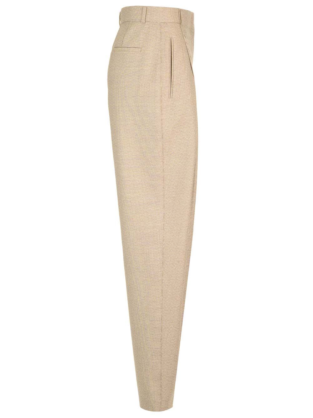 Fendi Micro Check Wool Trousers | italist