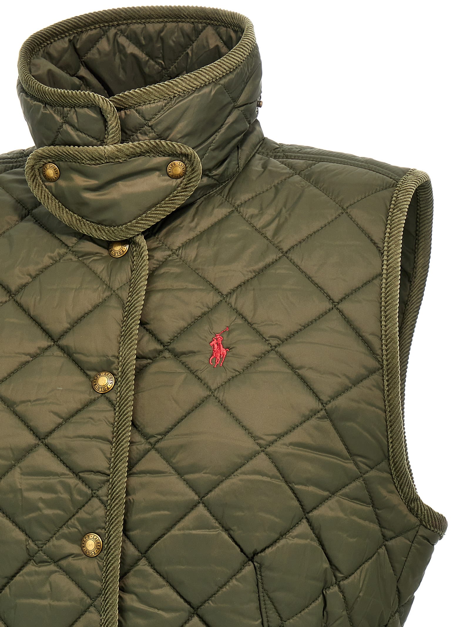 Polo Ralph Lauren Logo Embroidery Quilted Vest | italist, ALWAYS
