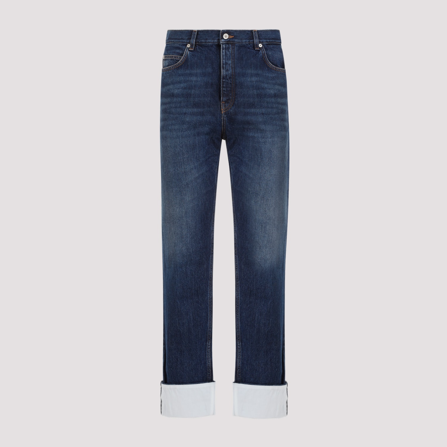 パンツ LOEWE Fisherman Denim Pants Authentic collection model LOEWE Fisherman Roll Up Denim