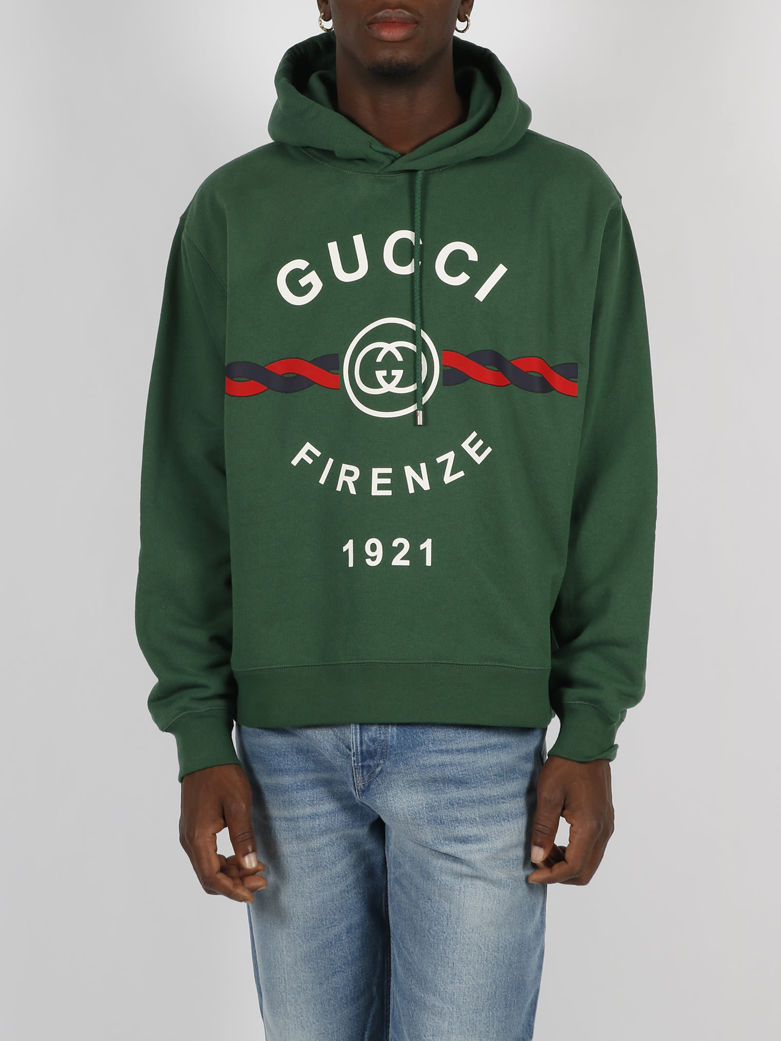すぐ届く!【GUCCI】ロゴ Firenze 1921 パーカー フーディー GG Gucci Firenze 1921 Hooded Sweatshirt | italist