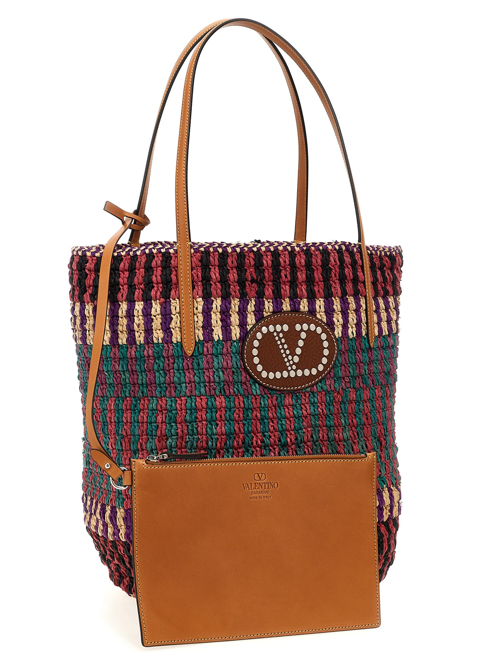 正規店買付【VALENTINO】Vlogo Signature ショッピングバッグ Valentino Garavani VLogo Side Shopping Bag in Nappa Calfskin