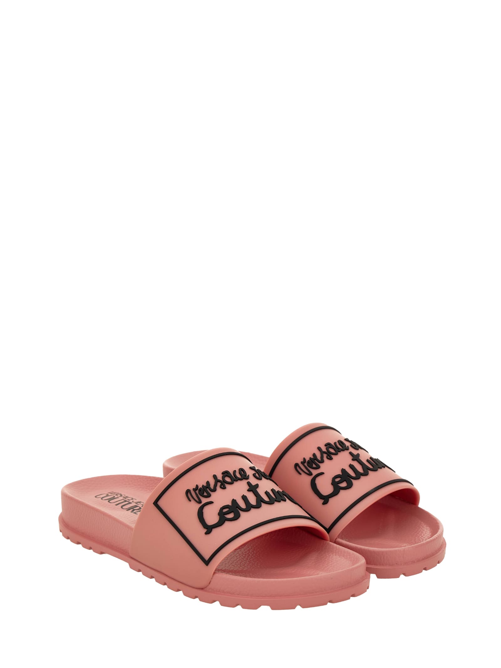 ★Versace Jeans Couture★ ピンク プールスライド Versace Jeans Couture Pool Slides | italist