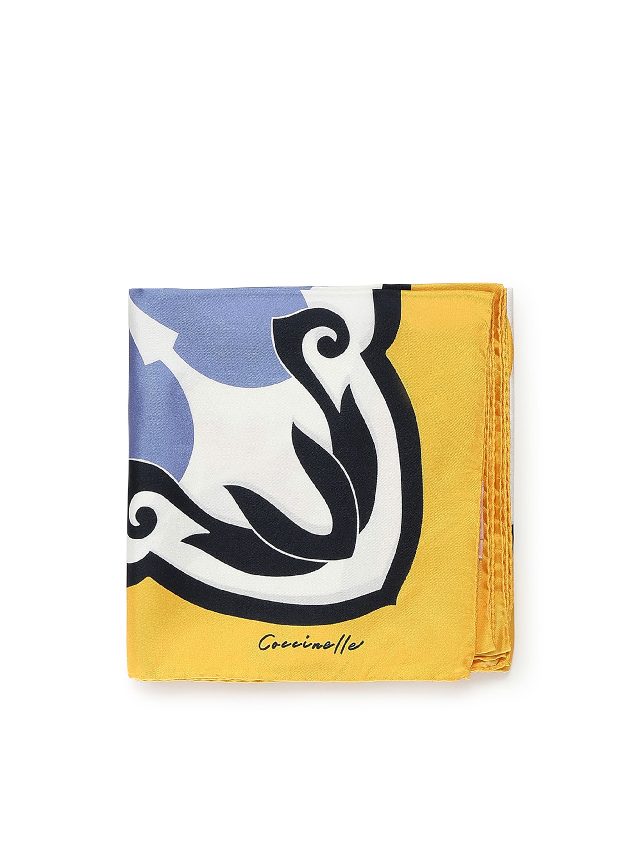 【関税&送料込】Coccinelle Scarfs Coccinelle Azulejos Silk Scarf | italist