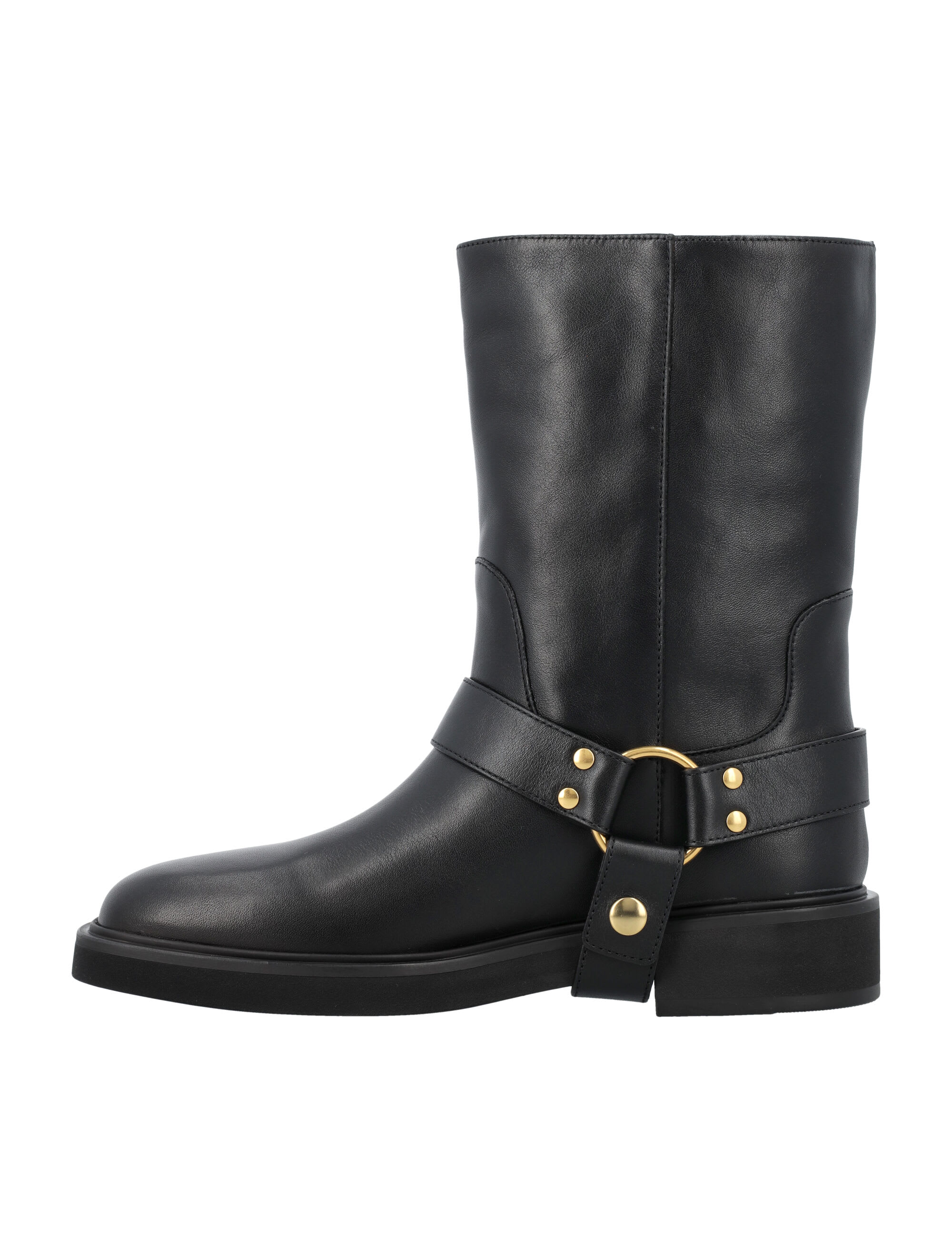 ロングブーツ VALENTINO FW24 V LOGO BIKER (5W2S0JK6DSH 0NO) Valentino Garavani V-logo Biker Boots | italist