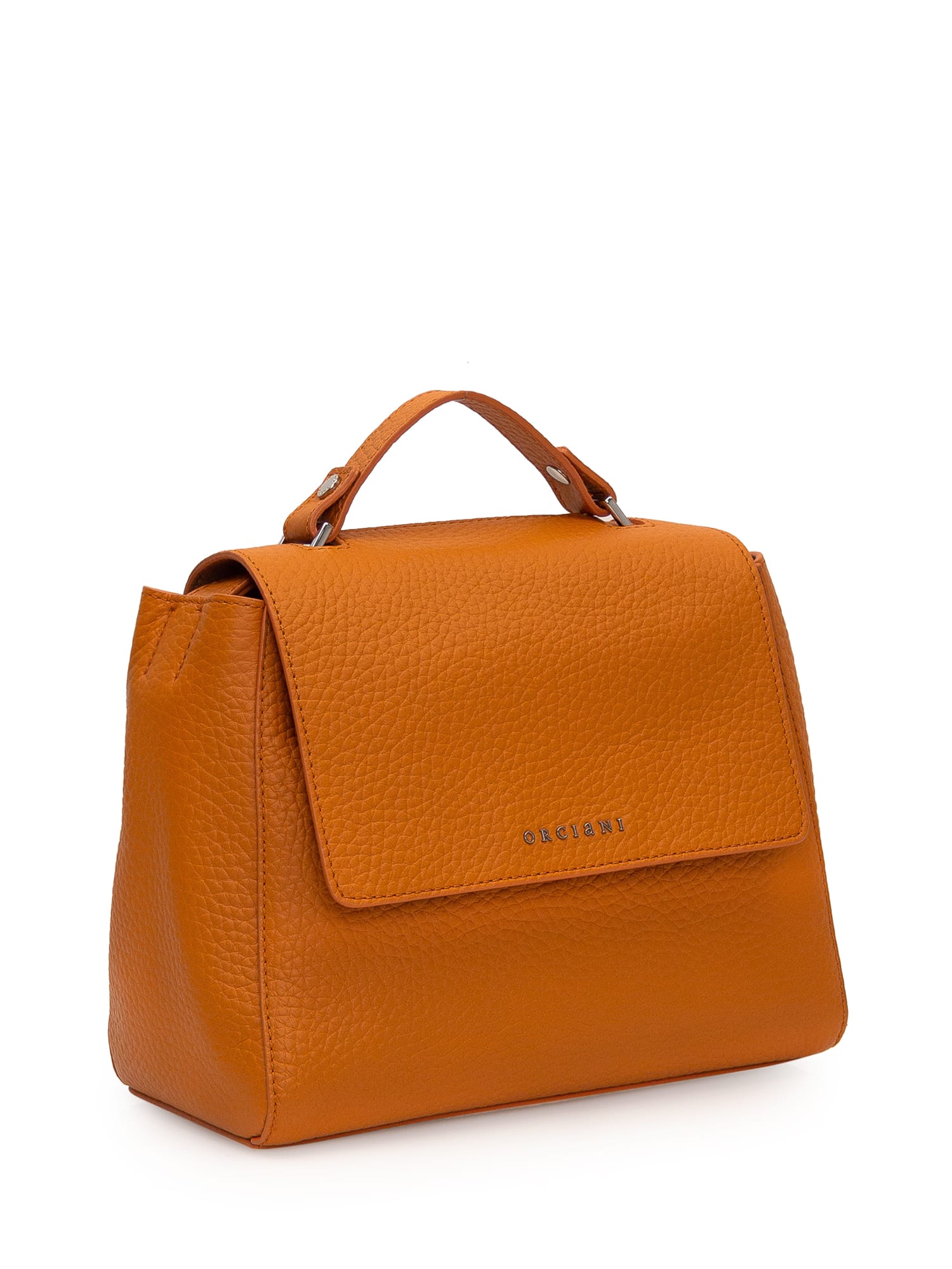 ORCIANI Vita Soft leather shoulder bag with strap. , color Orange