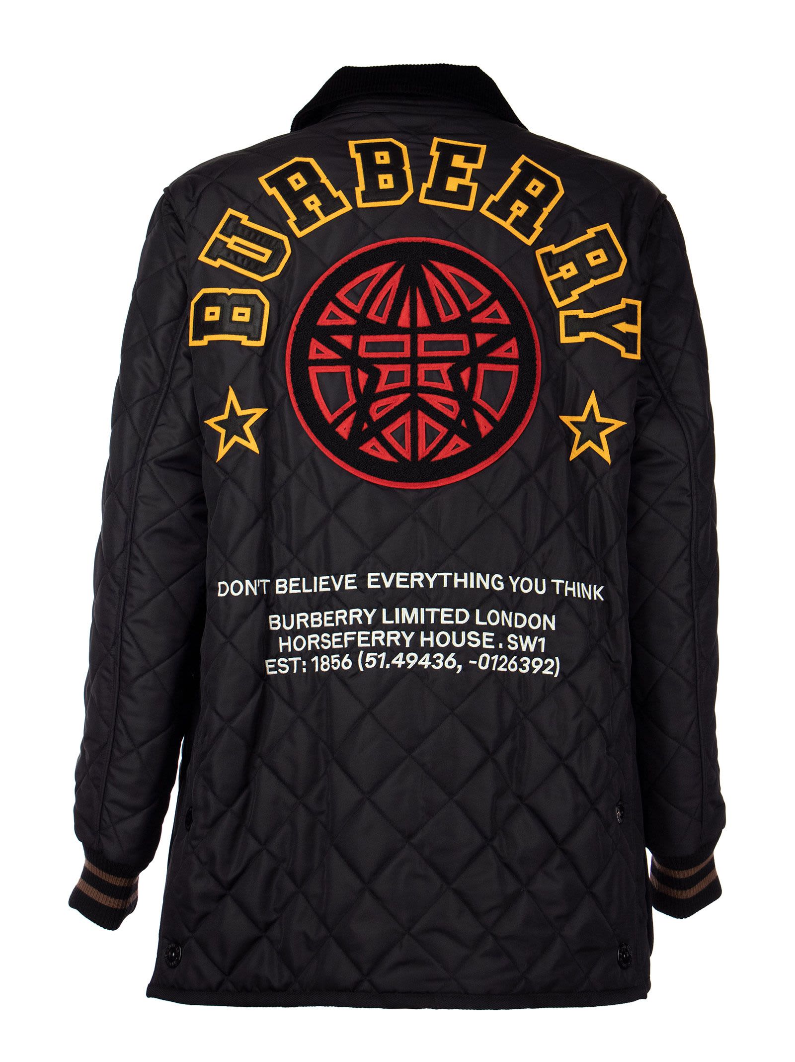 Burberry Varsity Graphic Diamond Quilted Barn Jacket Langley | italist,  ALWAYS LIKE A SALE