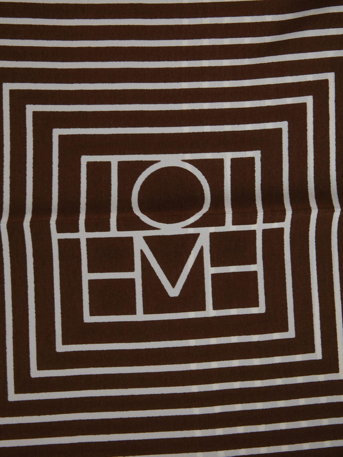 Totême Centered Monogram Silk Scarf