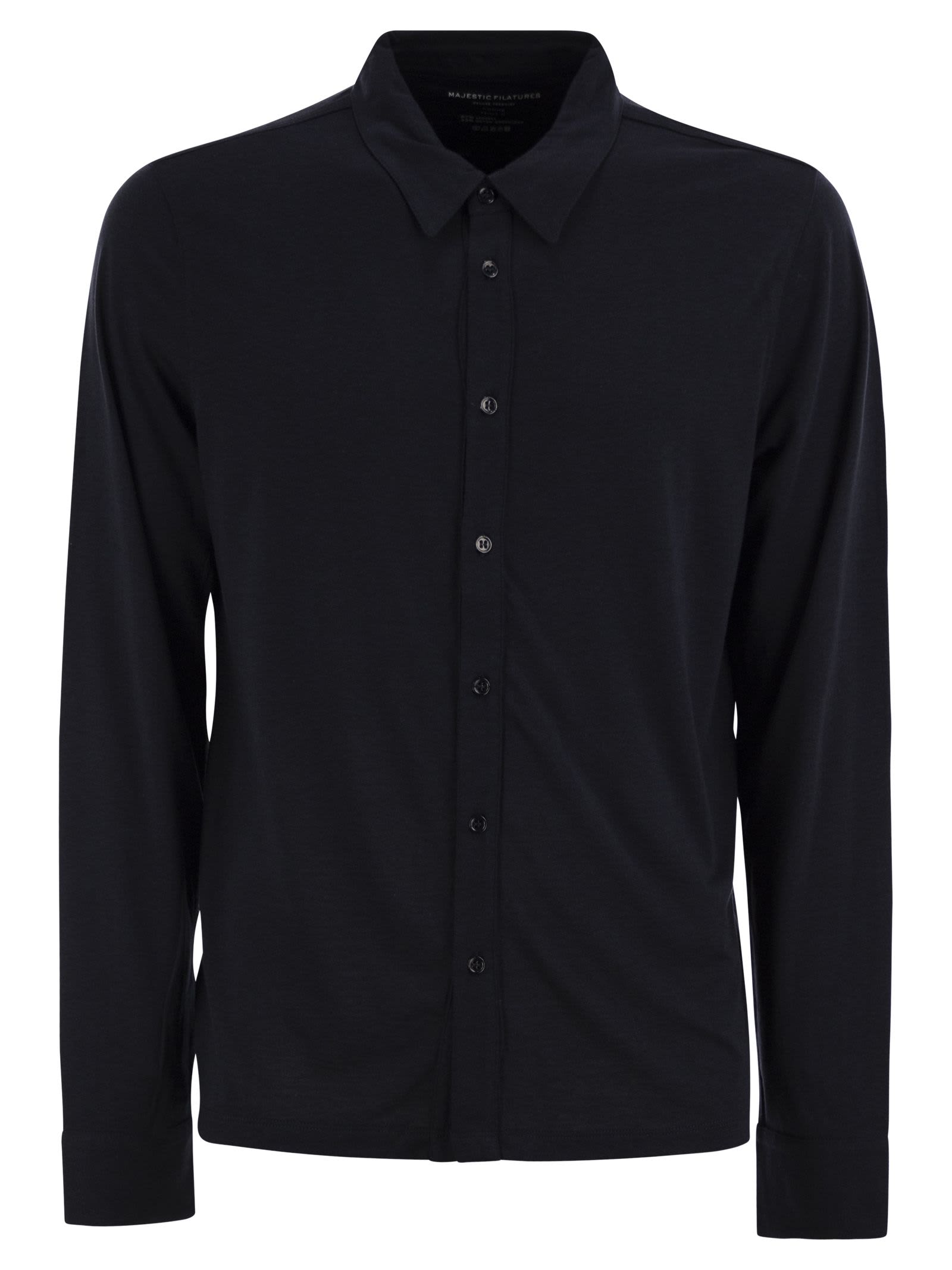 Tシャツ・カットソー MAJESTIC FILATURES Long-sleeved shirt in lyocell and cotton M296-HTS023-0019.jpg?v=1728655596
