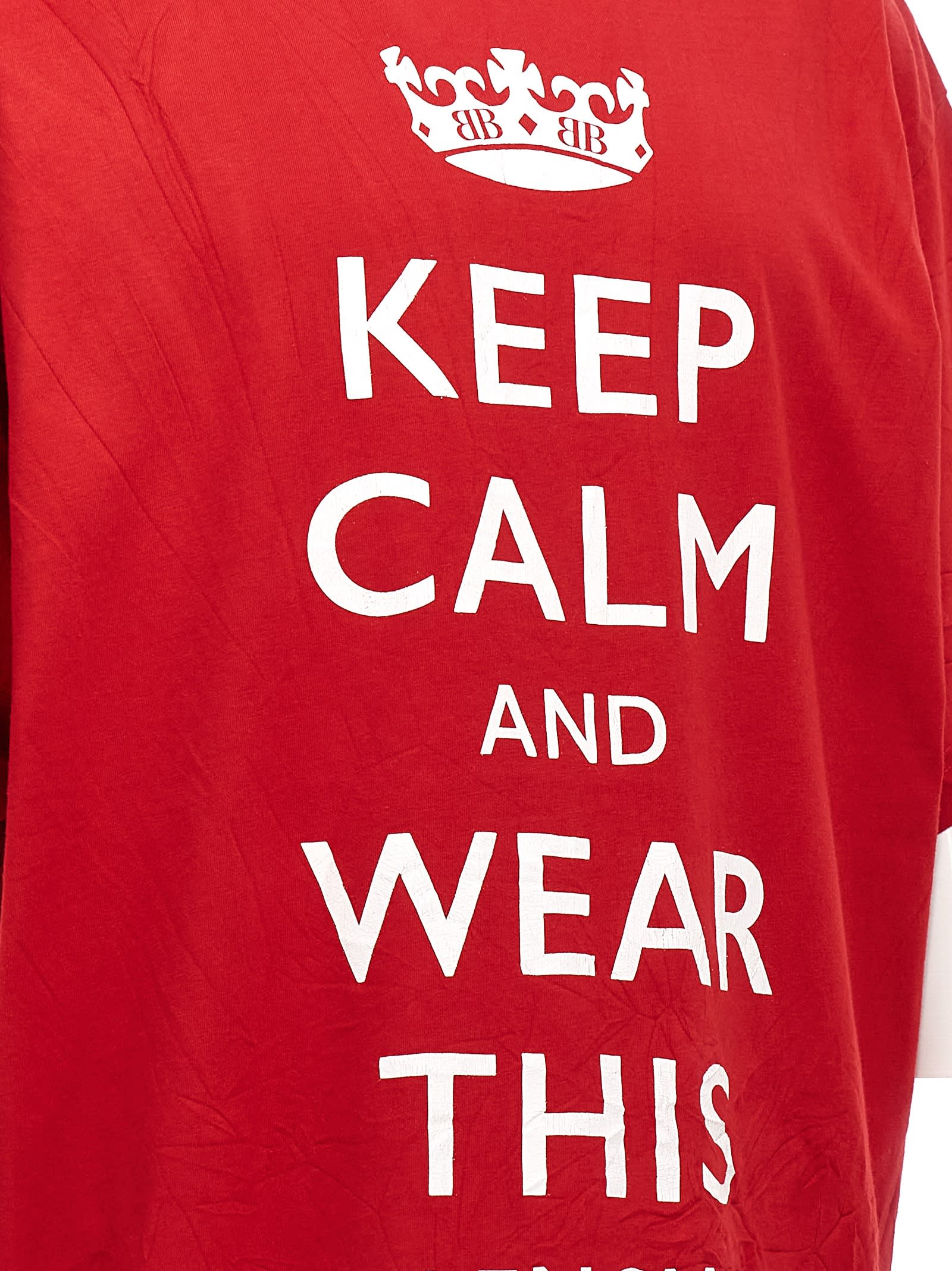 BALENCIAGA KEEP CALM Tシャツ 1836d0c8-46ad-33ce-9cff-