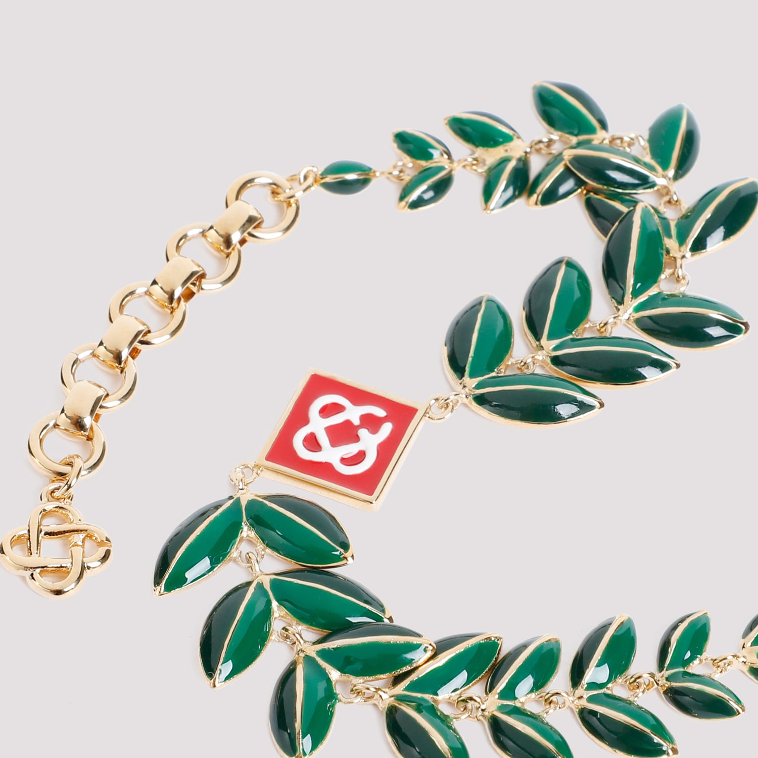 アクセサリー CASABLANCA LAUREL LEAF BRACELET Casablanca Laurel Leaf Bracelet | Gold | FARFETCH