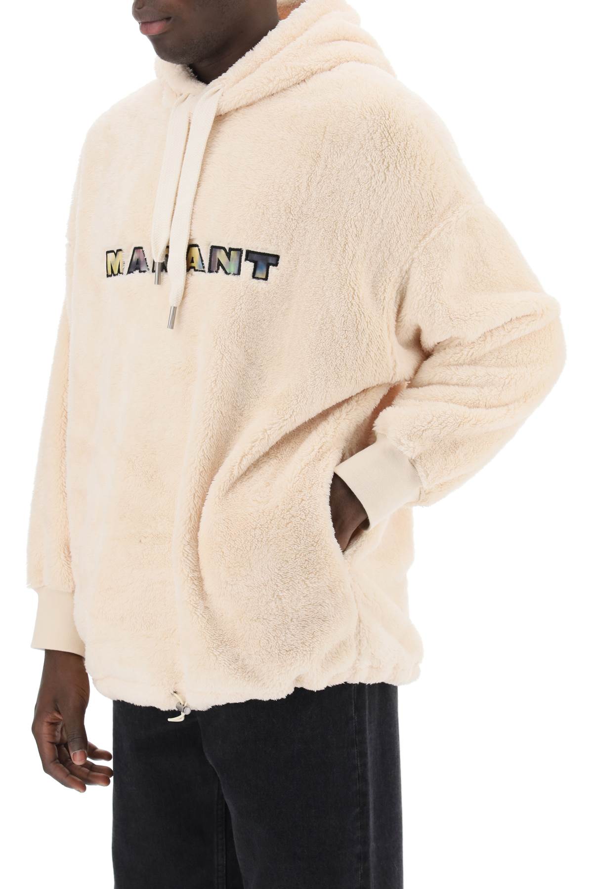 パーカー・フーディ Isabel Marant Men's ULYSSE Fleece Hoodie Ivory Isabel Marant Ulysse Fleece Hoodie | italist