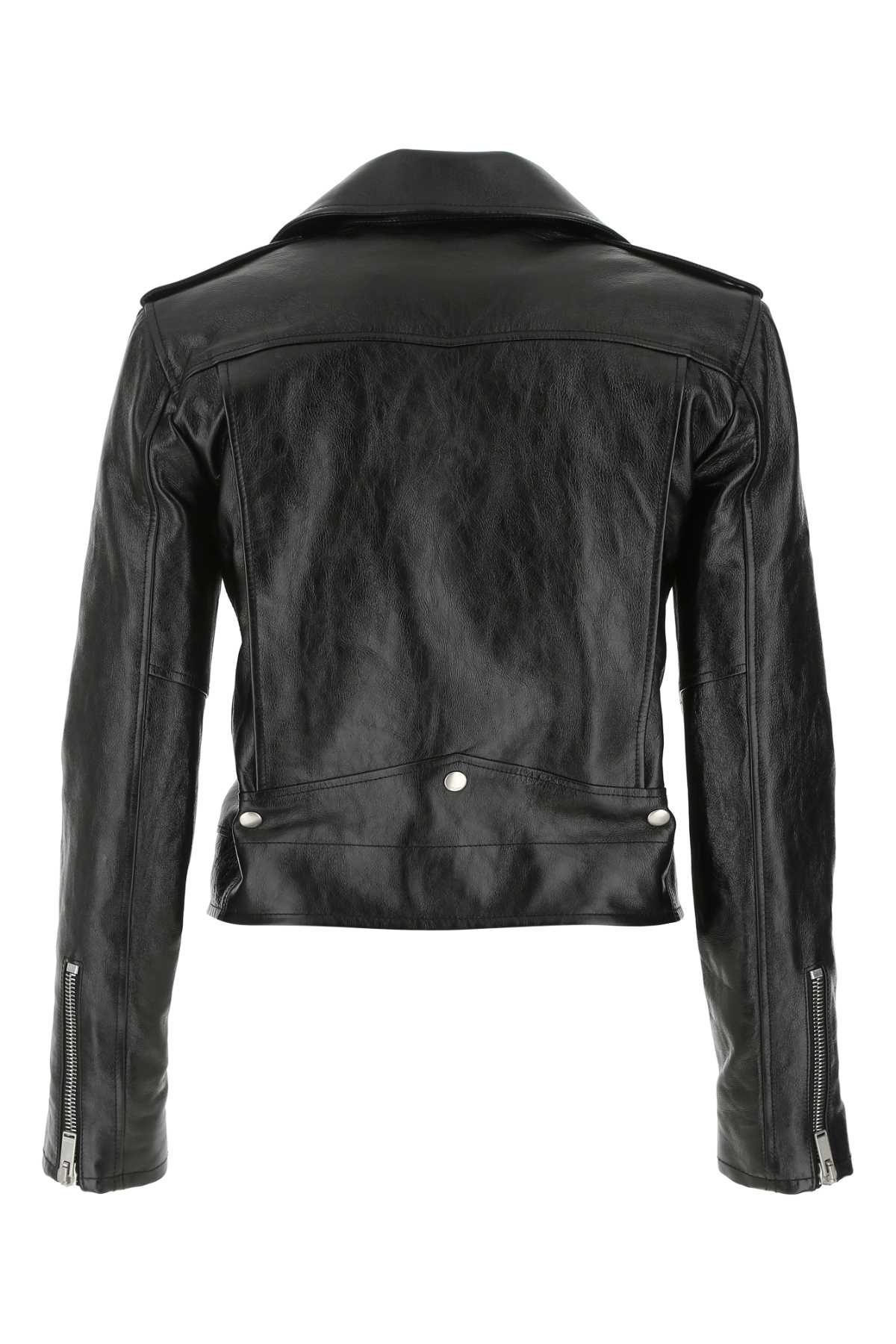 ジャケット SAINT LAURENT Black Nappa Leather Jacket Saint Laurent Nappa-Leather Jacket in Black | Lyst