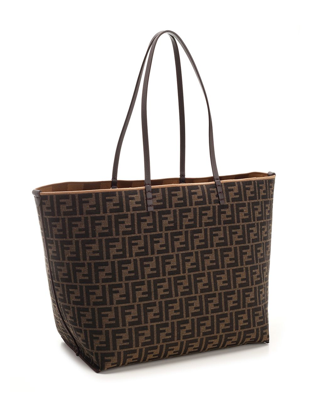 トートバッグ Fendi Embroidered Chenille Large Roll Shopping Bag Fendi Embroidered Chenille Large Roll Shopping Bag in Blue