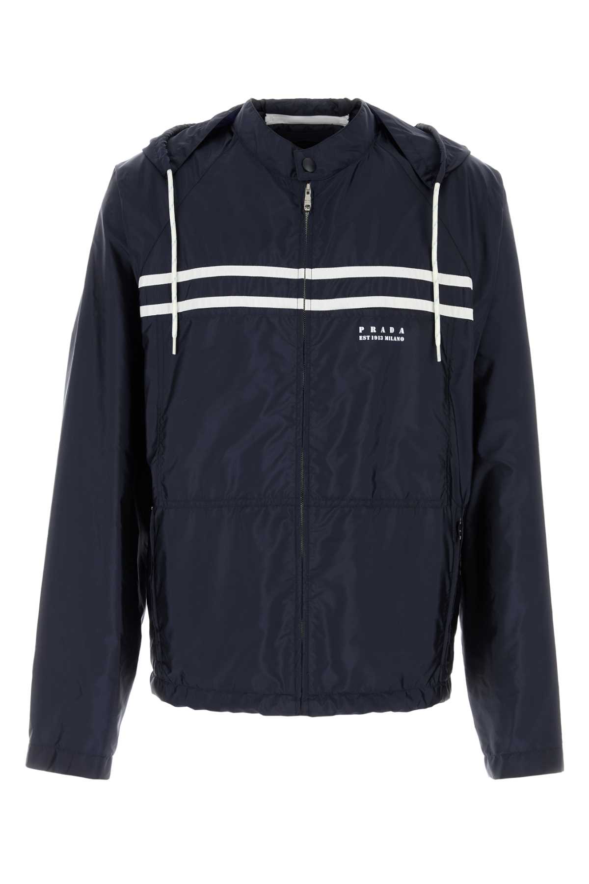 アウターその他 PRADA Dark blue Re-Nylon jacket (292248SOOO1WQ8 F0SVF) Prada Dark Blue Re-nylon Jacket | italist